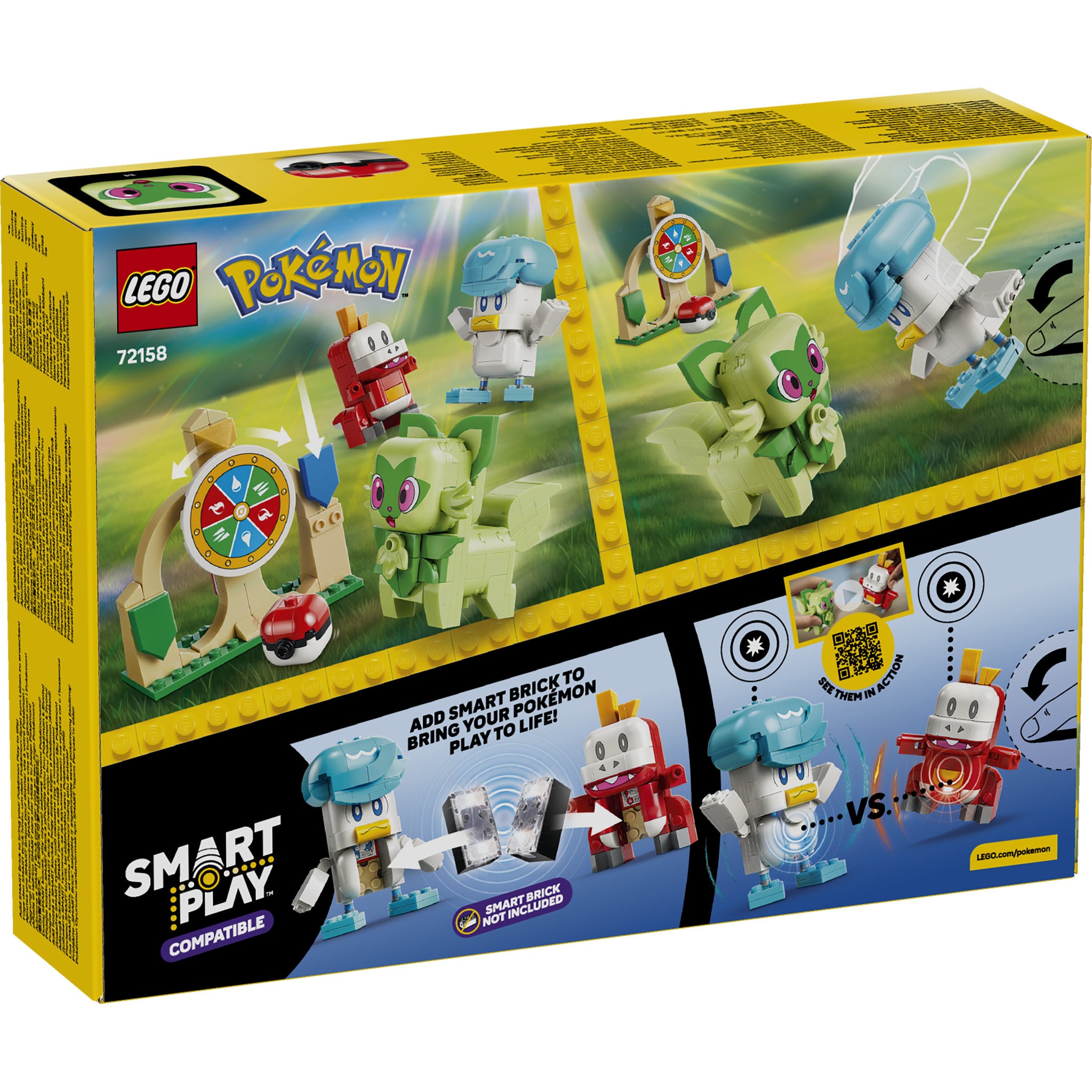 LEGO 72158 Pokémon SMART Play: Sprigatito, Fuecoco and Quaxly Battle
