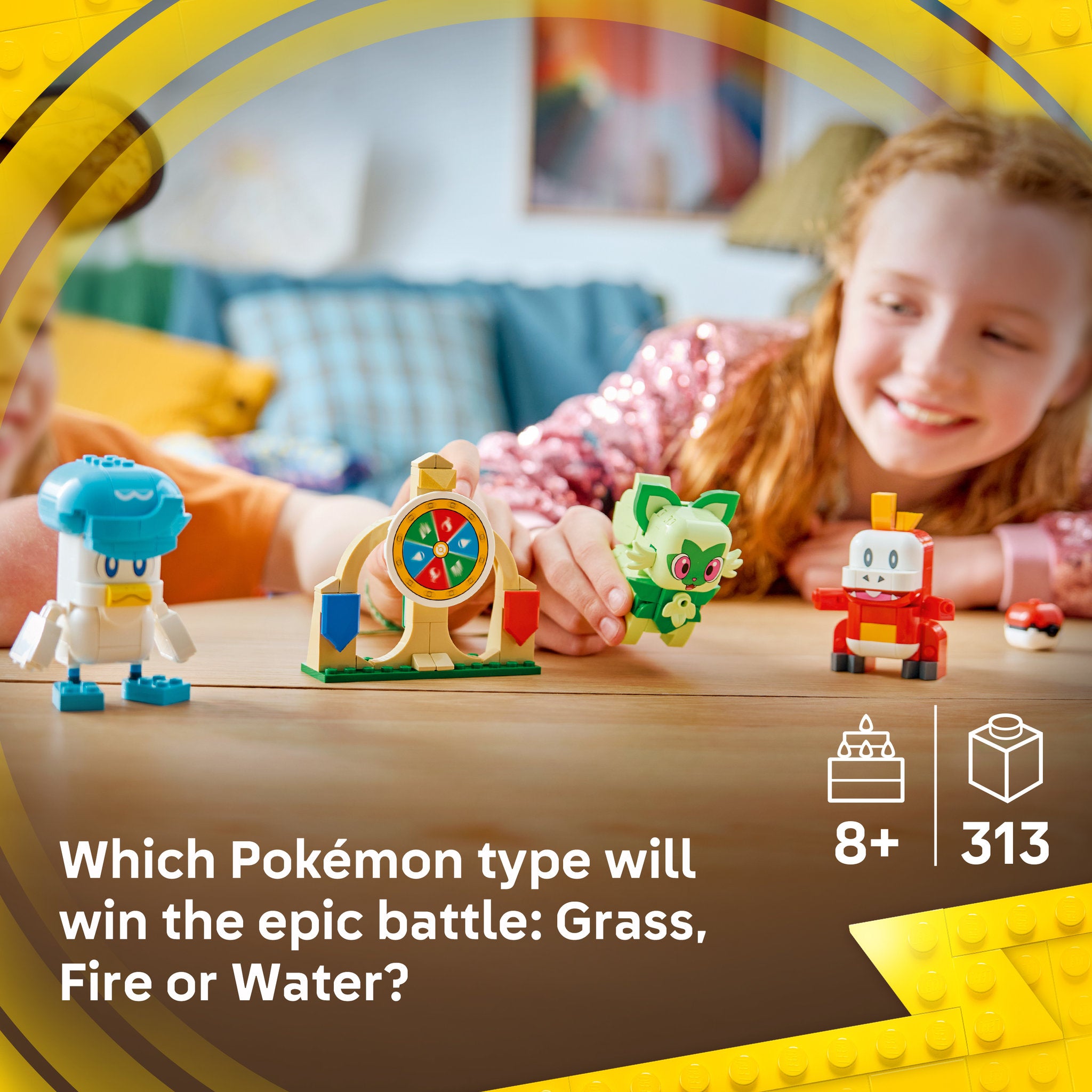 LEGO 72158 Pokémon SMART Play: Sprigatito, Fuecoco and Quaxly Battle