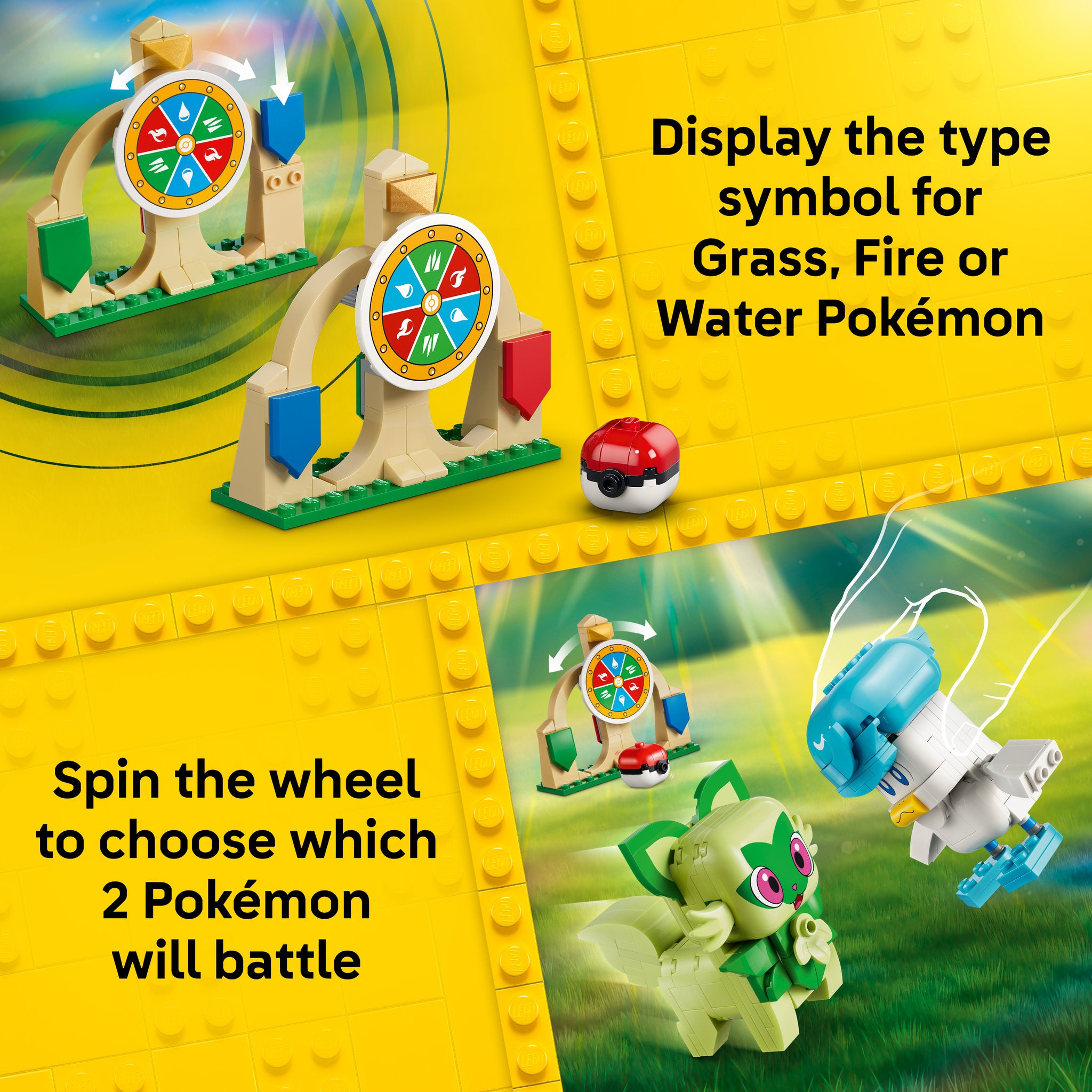 LEGO 72158 Pokémon SMART Play: Sprigatito, Fuecoco and Quaxly Battle
