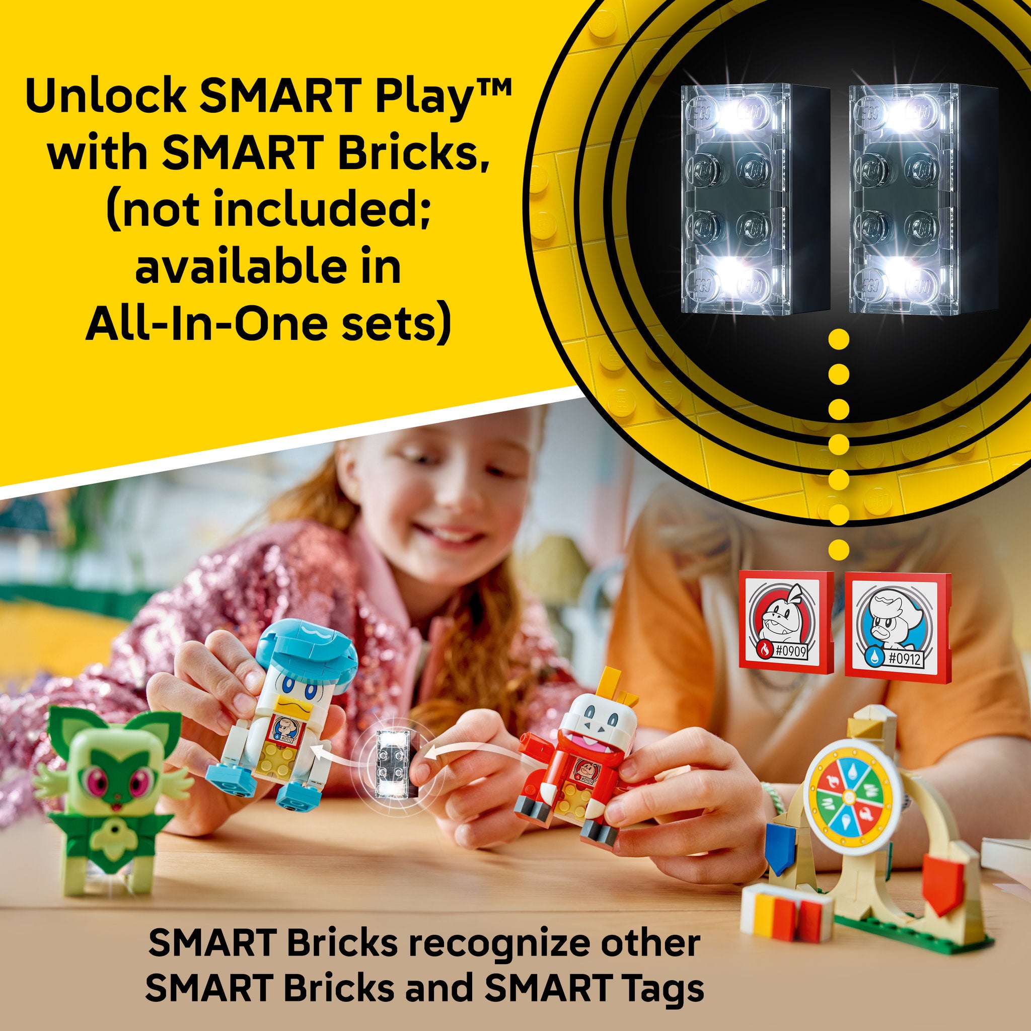 LEGO 72158 Pokémon SMART Play: Sprigatito, Fuecoco and Quaxly Battle
