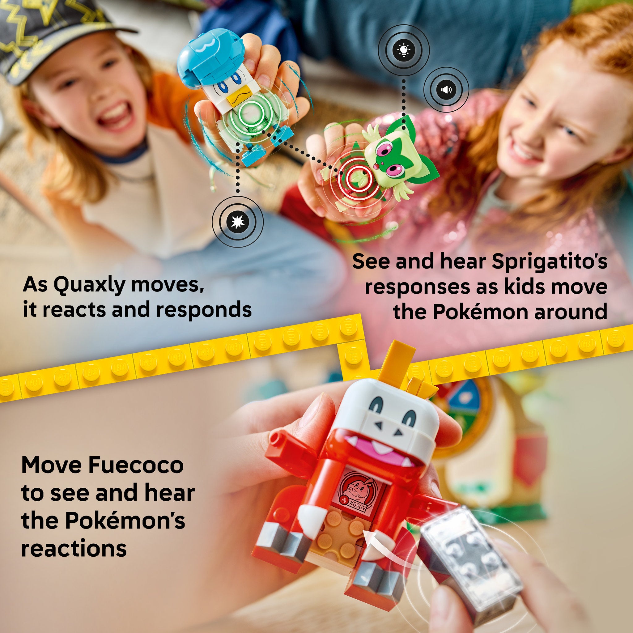 LEGO 72158 Pokémon SMART Play: Sprigatito, Fuecoco and Quaxly Battle
