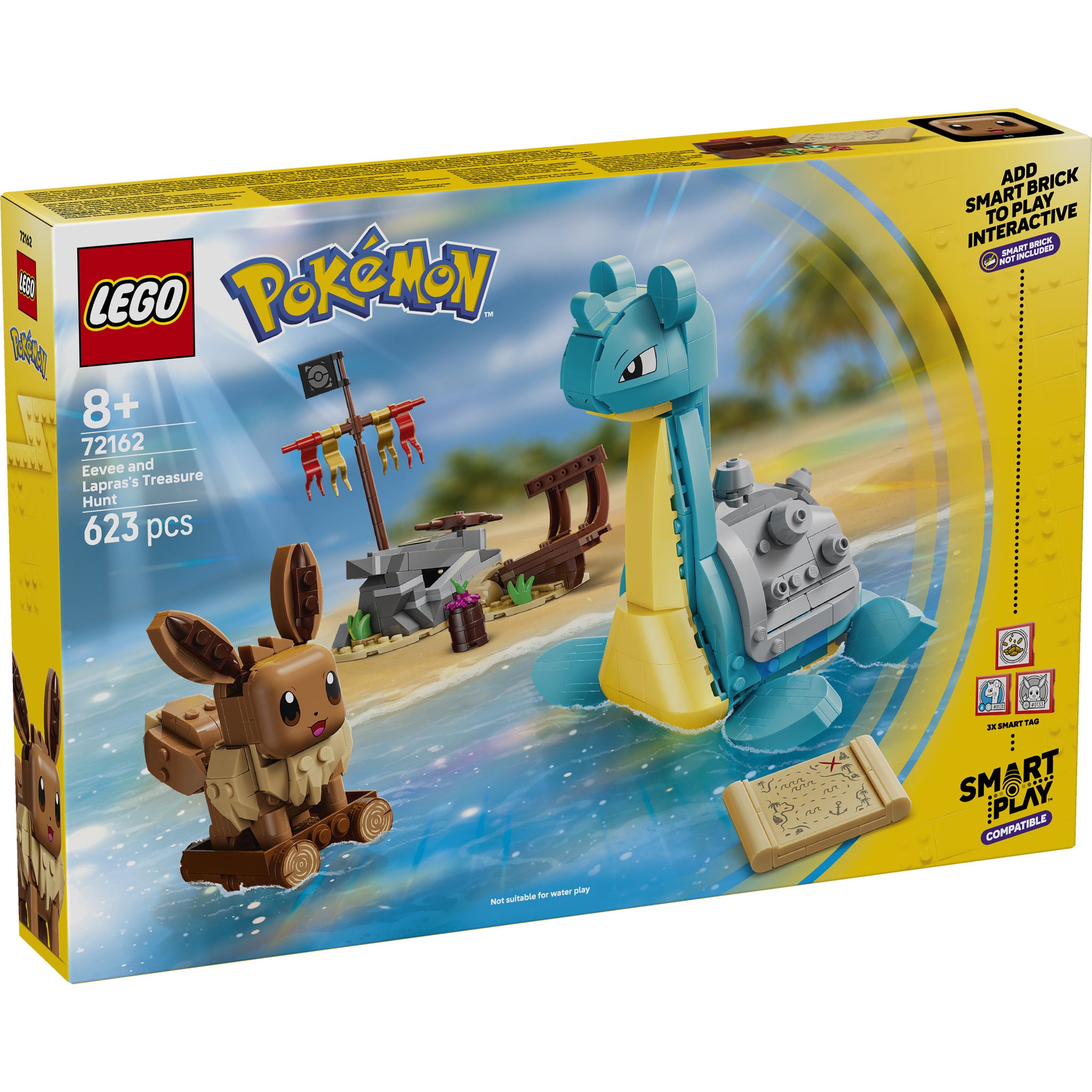 LEGO 72162 Pokémon SMART Play: Eevee and Lapras's Treasure Hunt