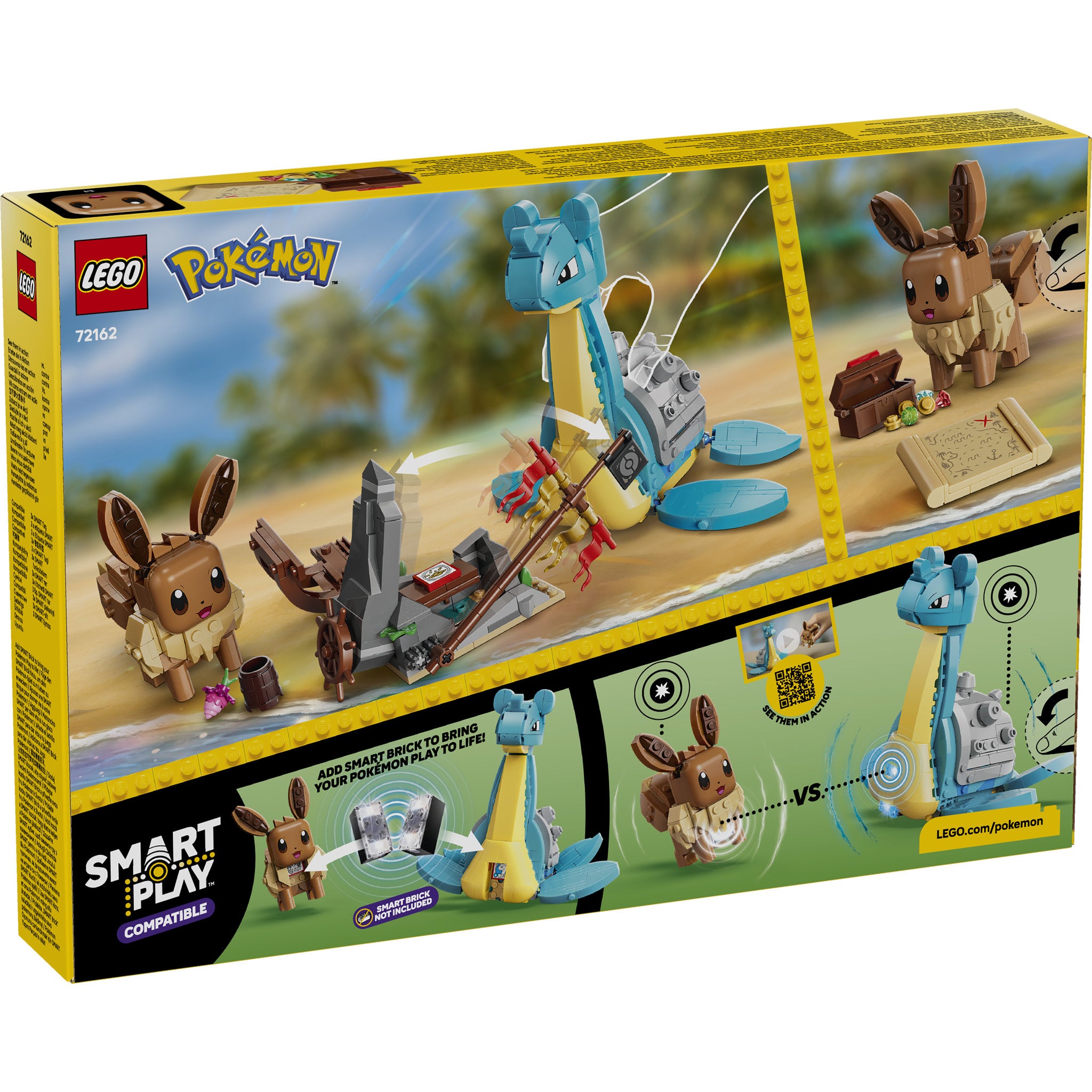 LEGO 72162 Pokémon SMART Play: Eevee and Lapras's Treasure Hunt