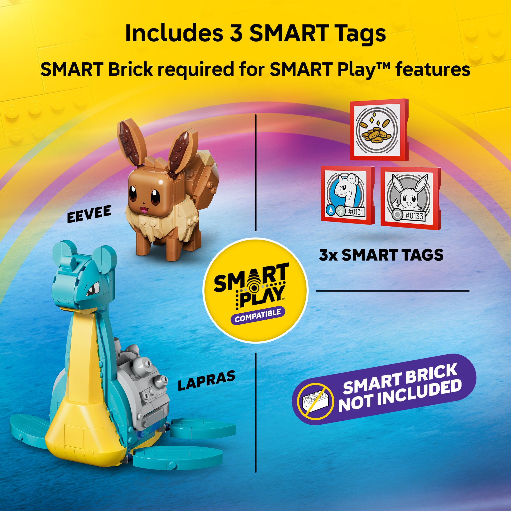 LEGO 72162 Pokémon SMART Play: Eevee and Lapras's Treasure Hunt
