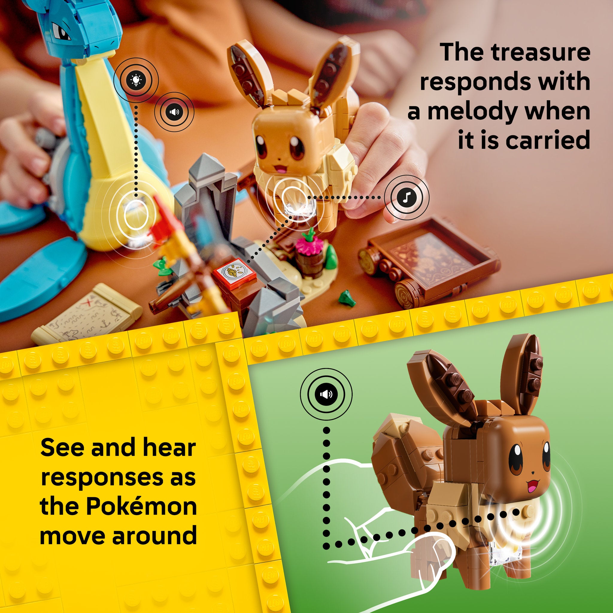 LEGO 72162 Pokémon SMART Play: Eevee and Lapras's Treasure Hunt