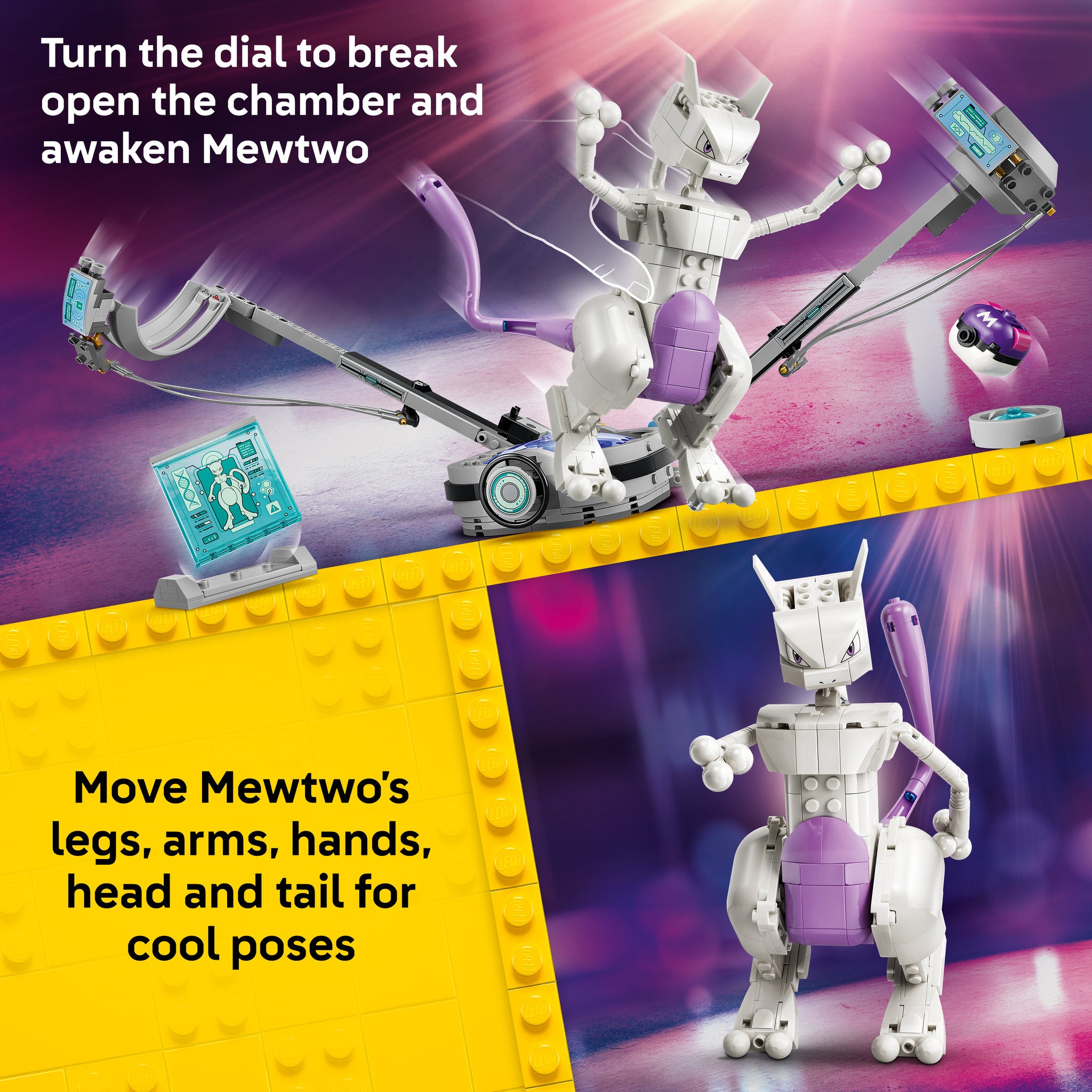 LEGO 72163 Pokémon SMART Play: Mewtwo's Lab Break