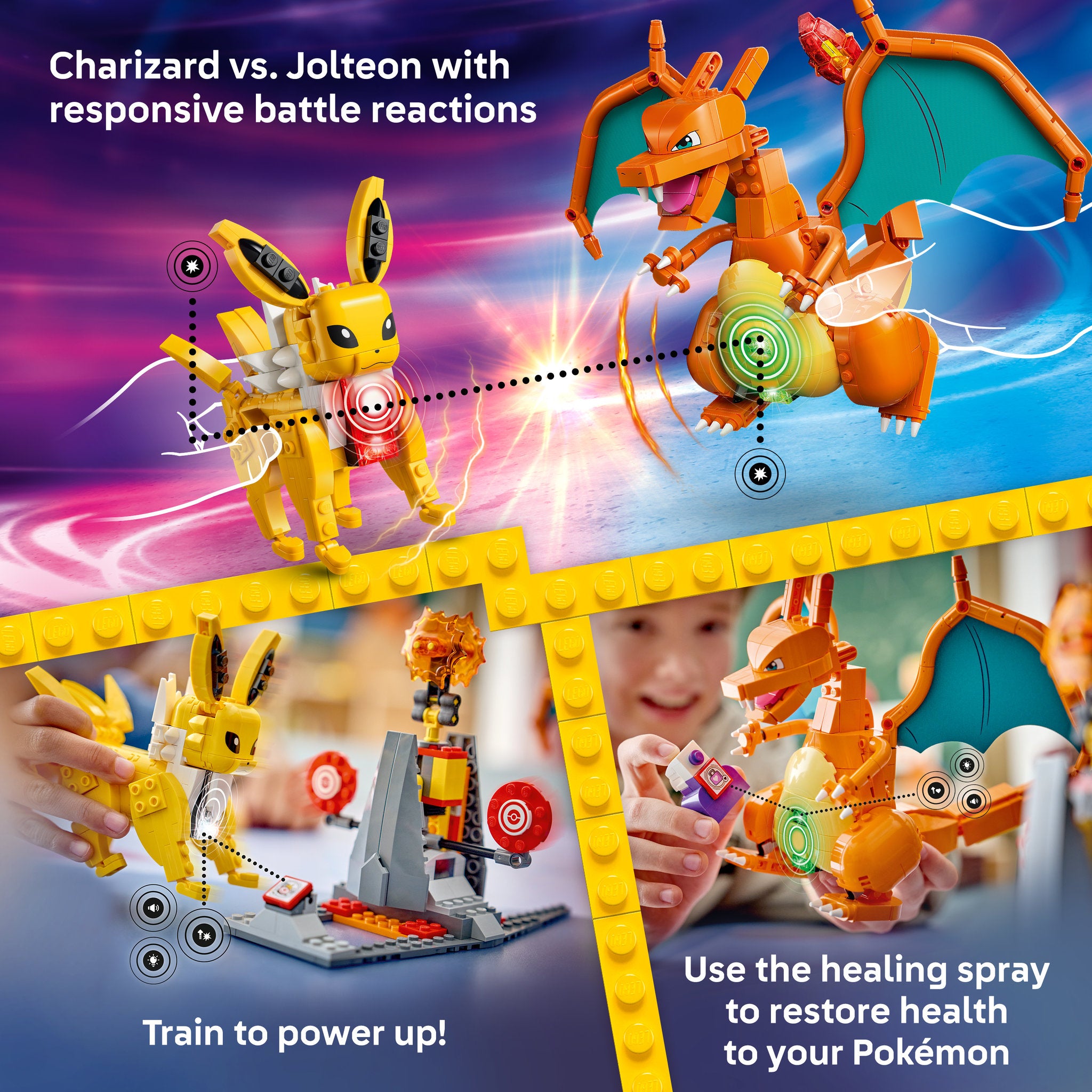 LEGO 72167 Pokémon SMART Play: Charizard vs. Jolteon Ultimate Battle