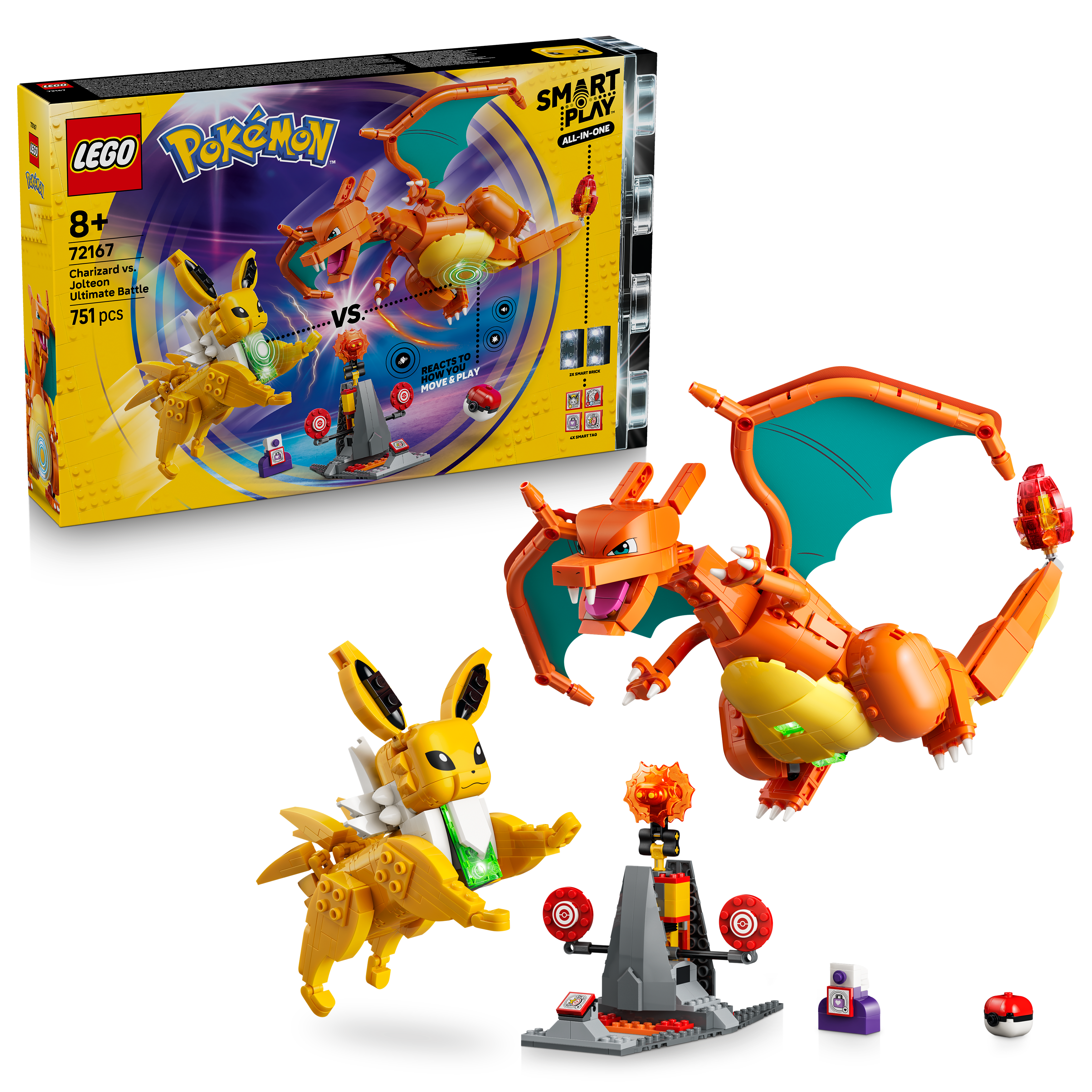 LEGO 72167 Pokémon SMART Play: Charizard vs. Jolteon Ultimate Battle