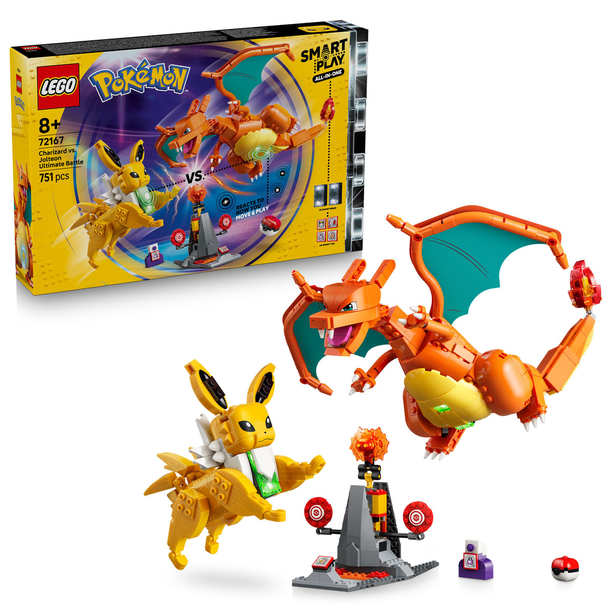 LEGO 72167 Pokémon SMART Play: Charizard vs. Jolteon Ultimate Battle
