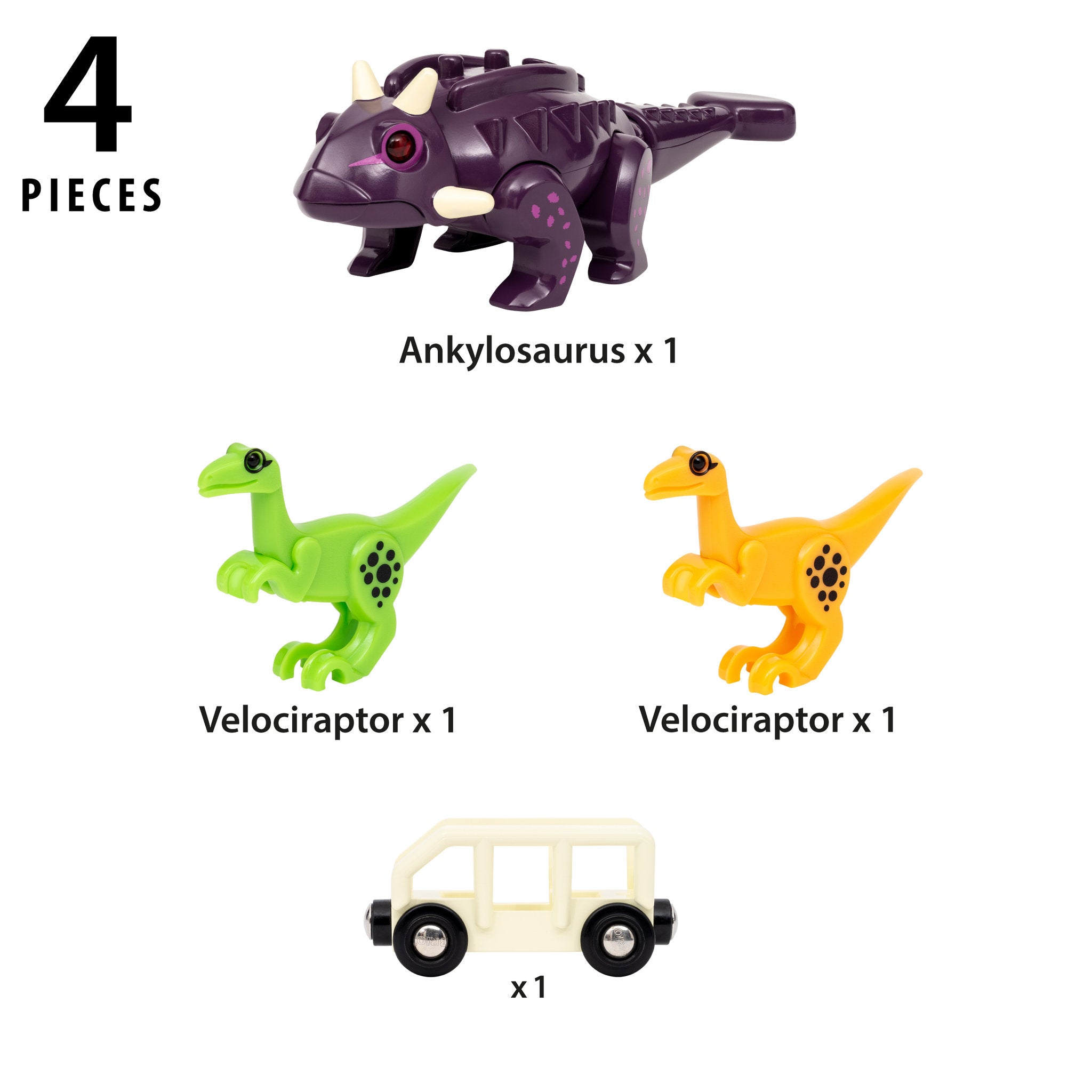 BRIO World Dinosaur Attack Set 4 Pieces
