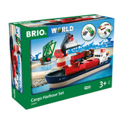 BRIO World Cargo Harbour Train Set 16 Pieces