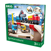 BRIO World  Rail and Road Loading Set 32 Pieces