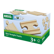 BRIO World Tracks Mini Straight Tracks 4 Pieces