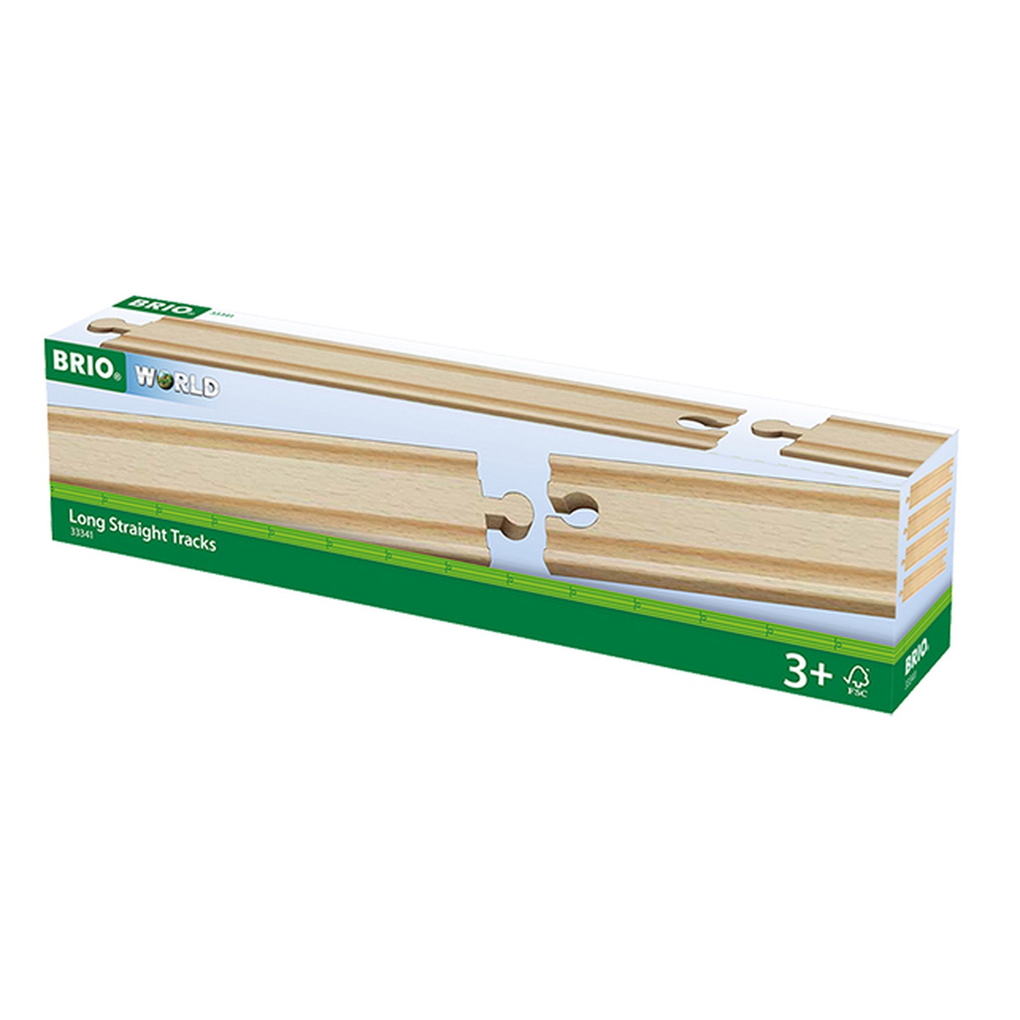 BRIO World  Tracks Long Straight Tracks 4 Pieces