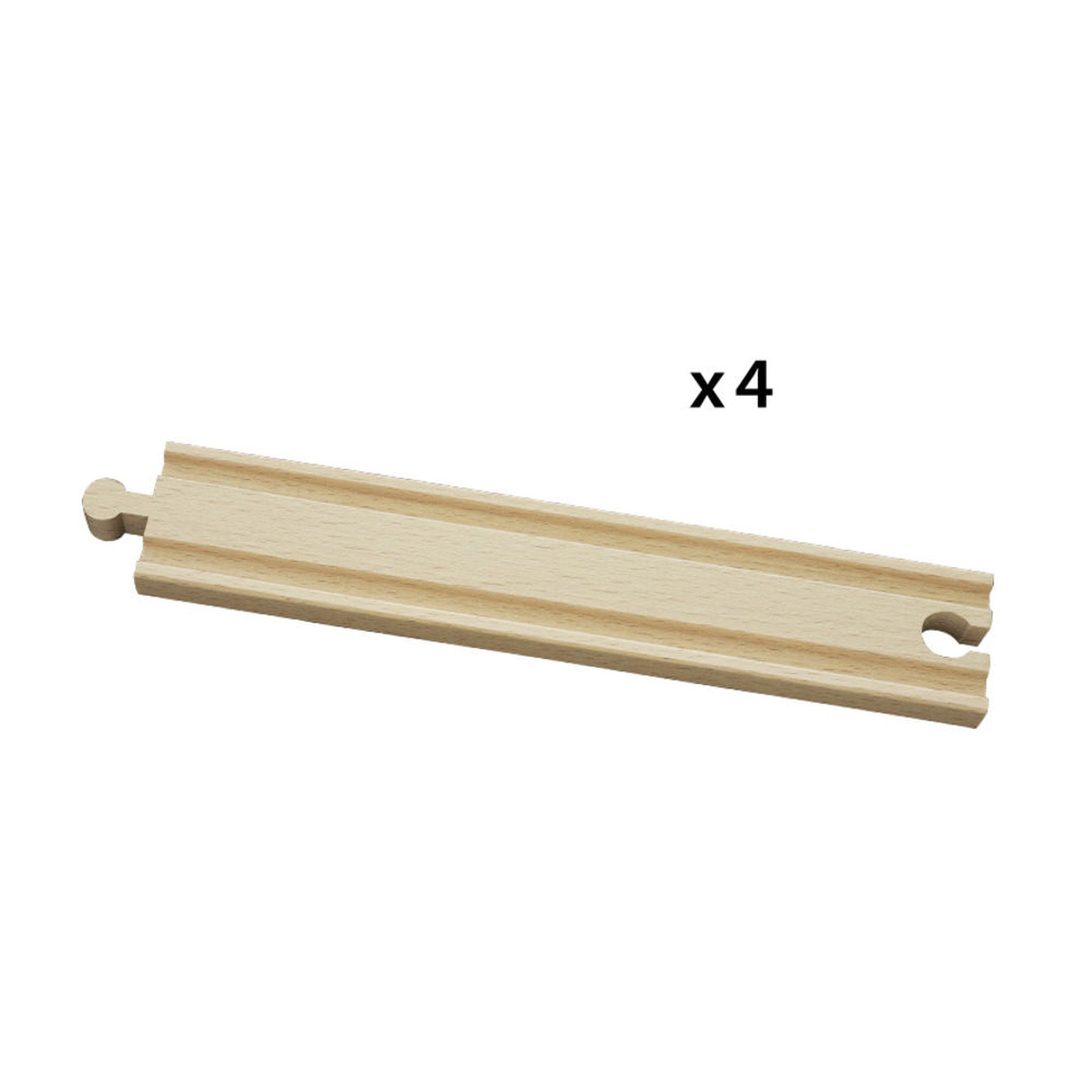 BRIO World  Tracks Long Straight Tracks 4 Pieces