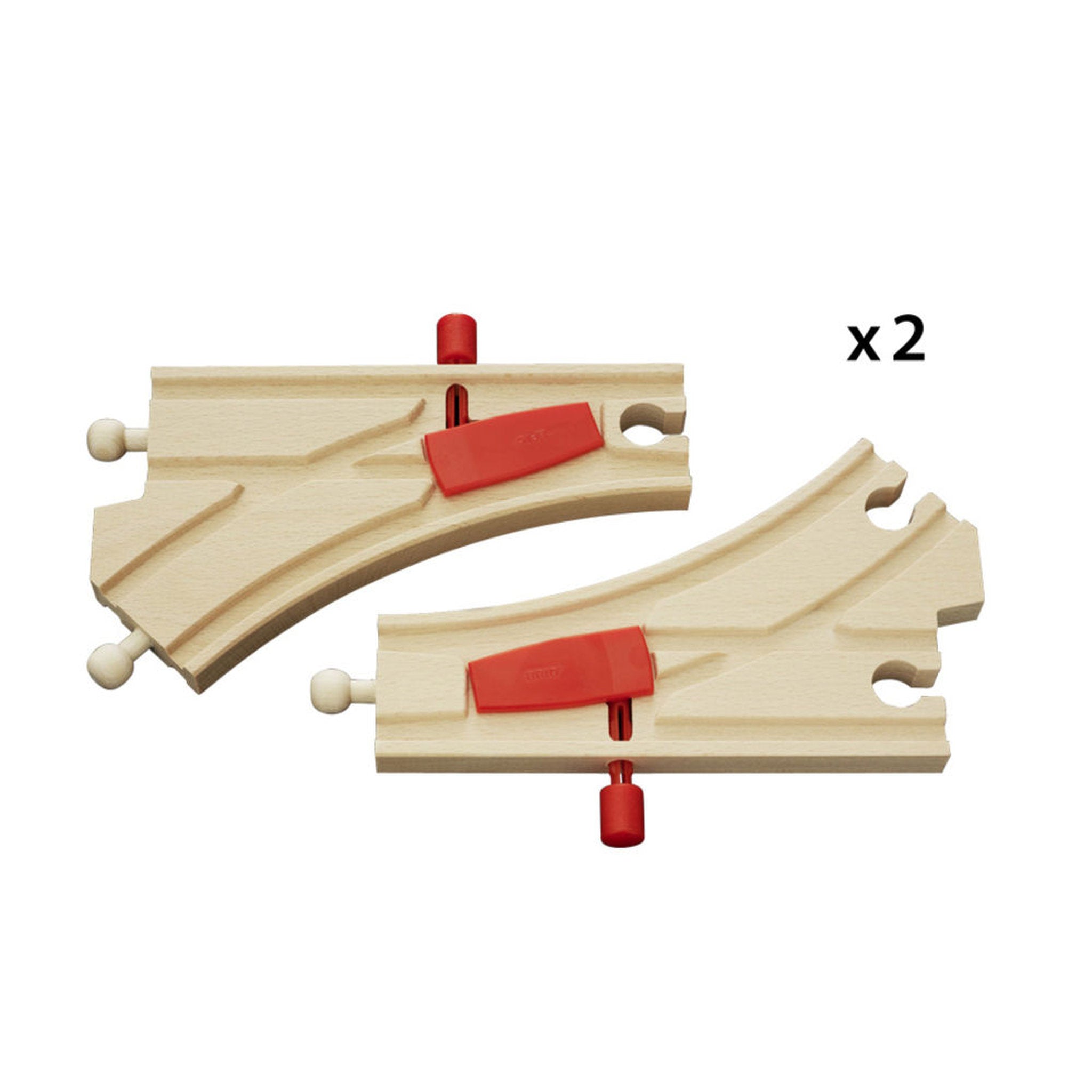 BRIO World Train Tracks Mechanical Switches 2 Pieces