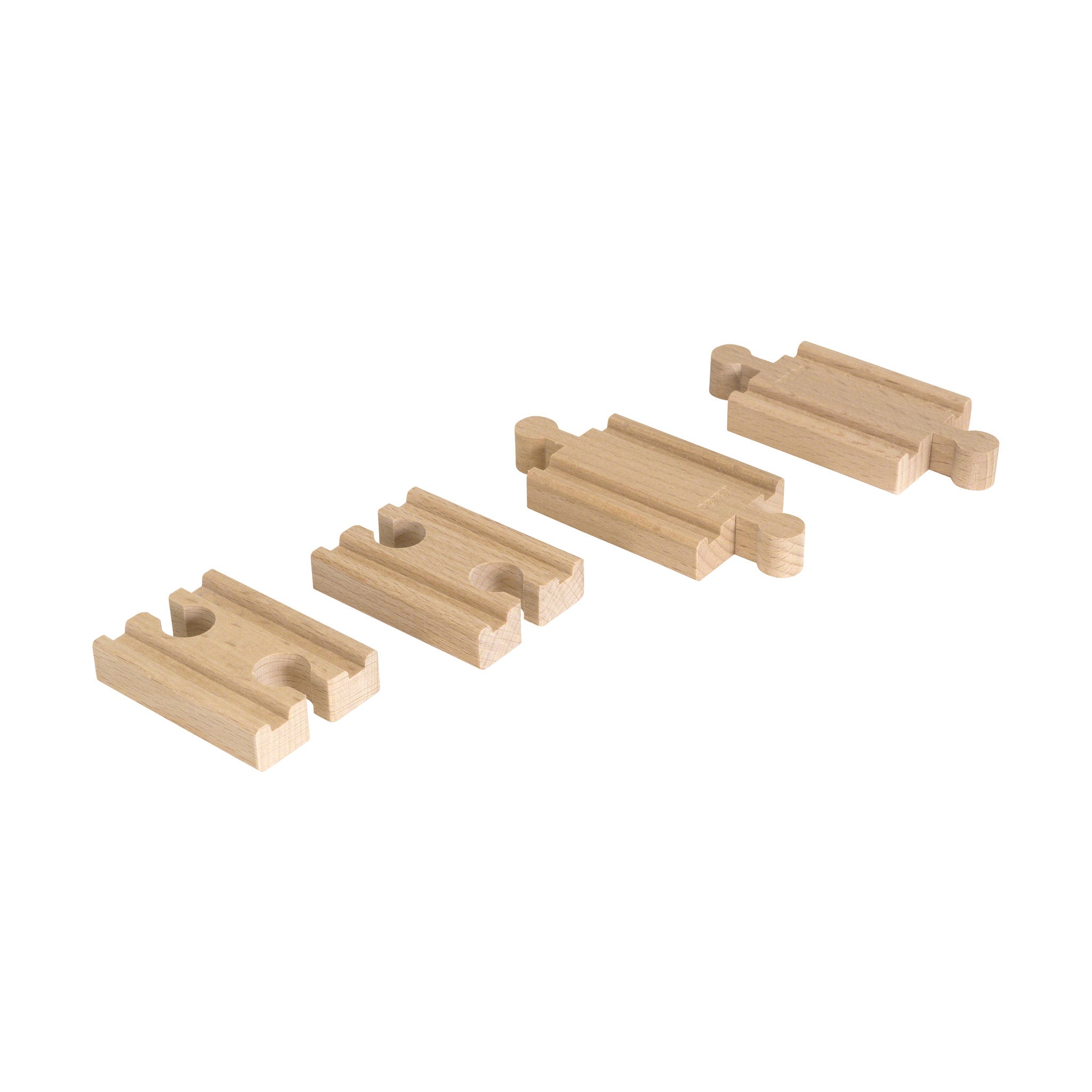 BRIO World Mini Straight Track Pack 4 Pieces