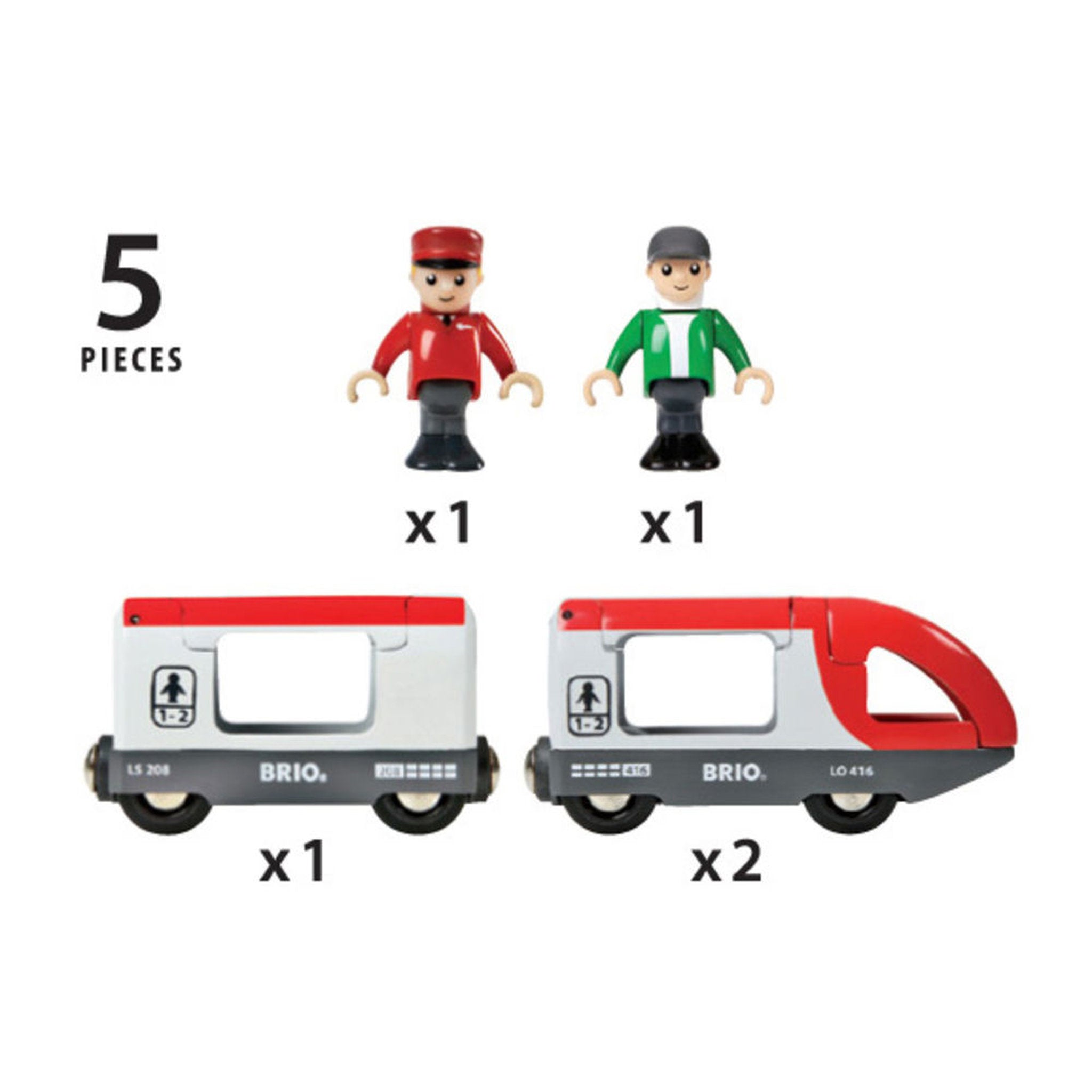 BRIO World Travel Train Set 5 Pieces