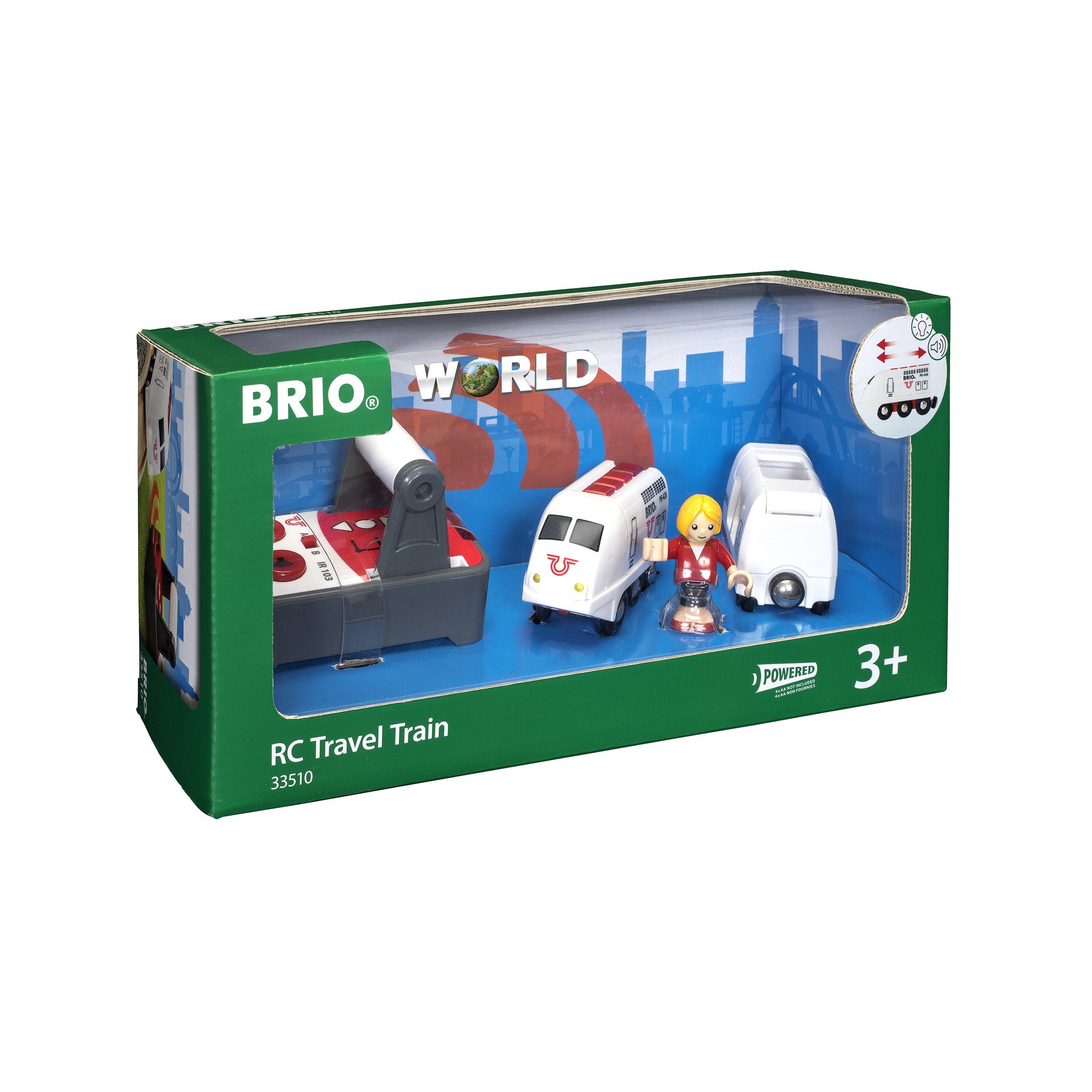 BRIO World RC Travel Train Set 4 Pieces