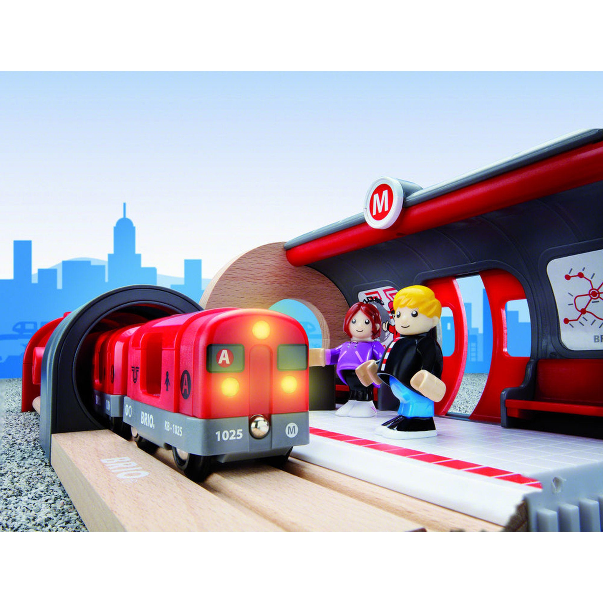 BRIO World Metro 20 Piece Railway Set
