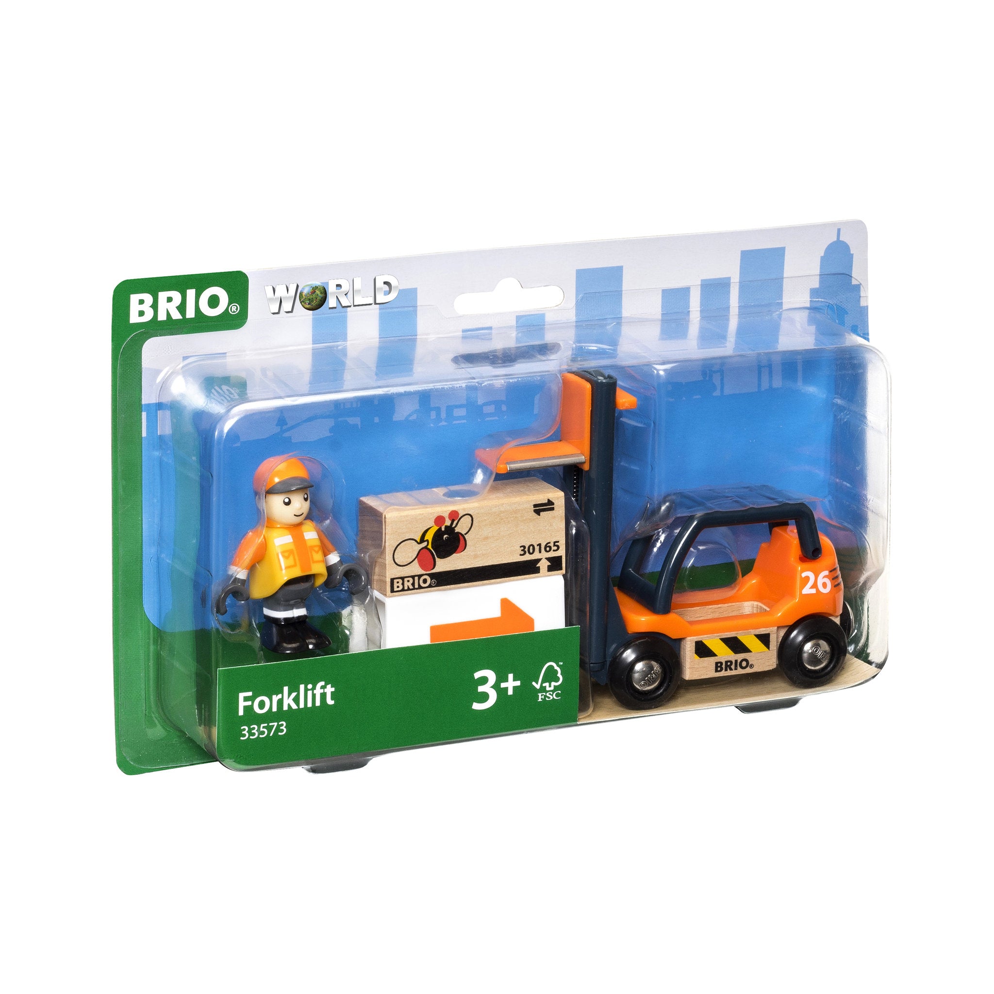 BRIO World Forklift 4 Pieces
