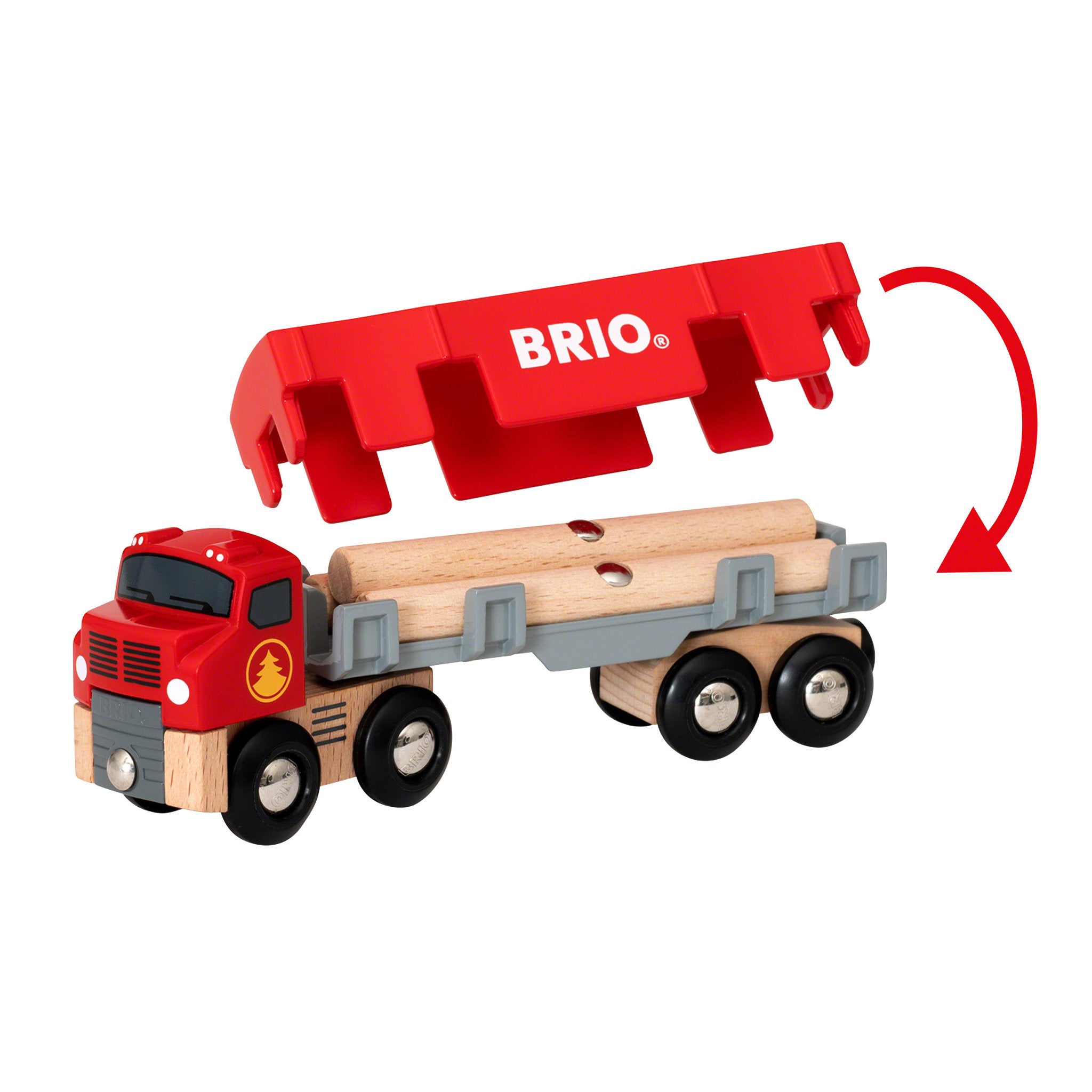 BRIO World Lumber Truck 6 Pieces