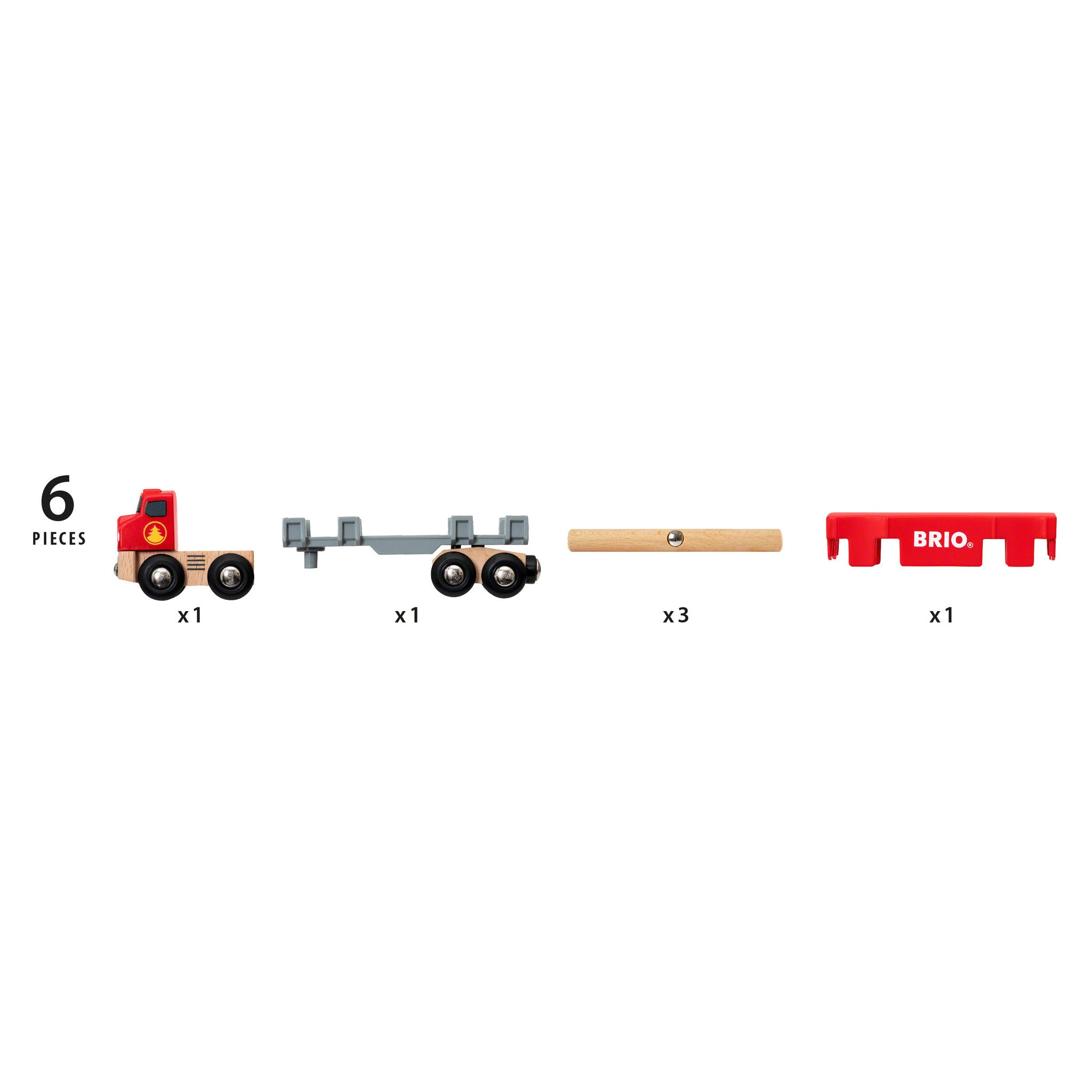 BRIO World Lumber Truck 6 Pieces