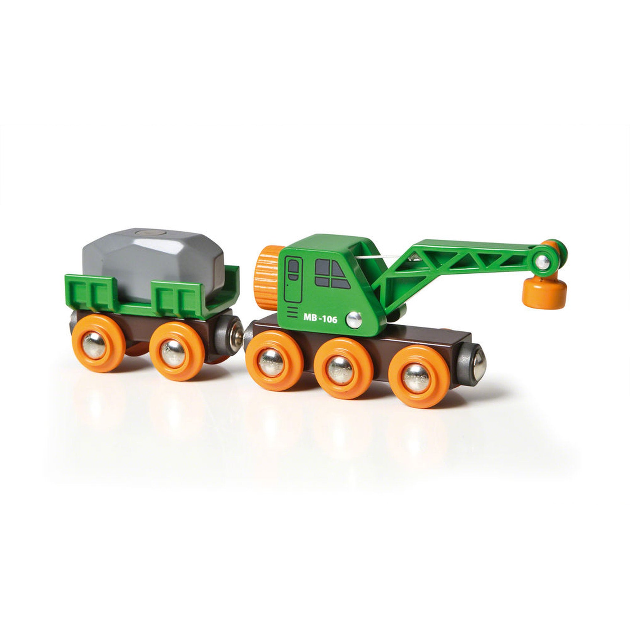 BRIO World Clever Crane Wagon 4 Pieces