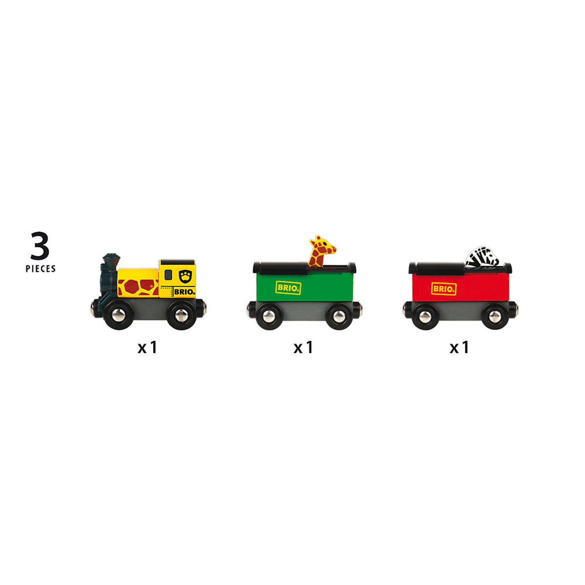 BRIO World Safari Train Set 3 Pieces