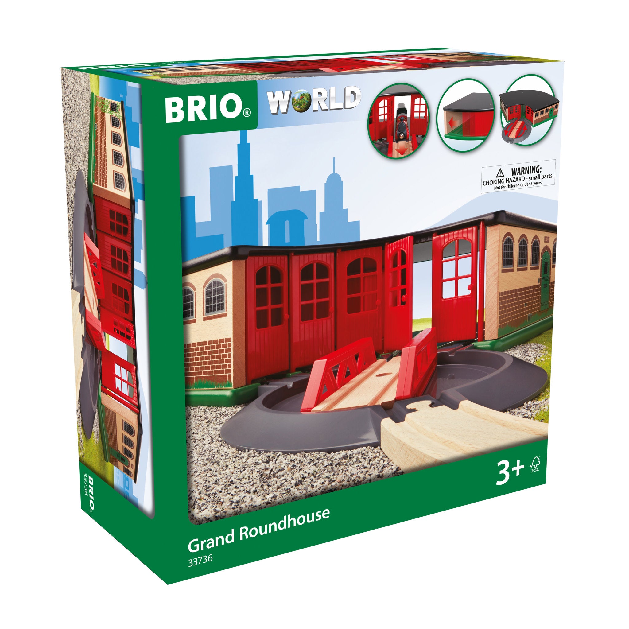 BRIO World Destination Grand Roundhouse 3 Piece Set