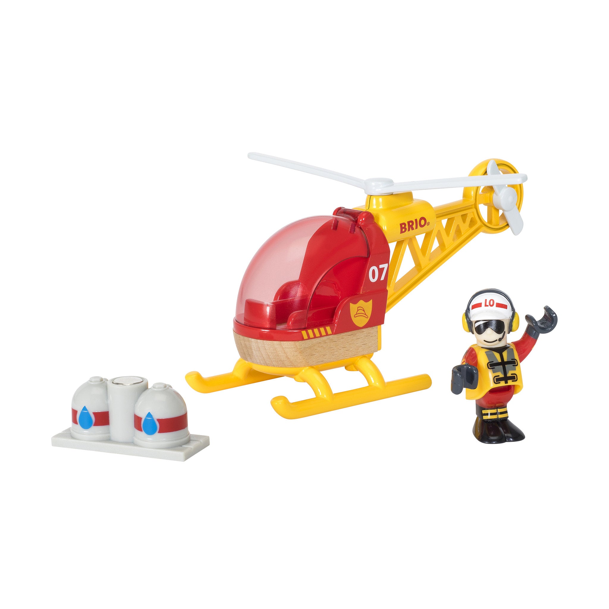 BRIO World Firefighter Helicopter Vehicle 3 Pieces