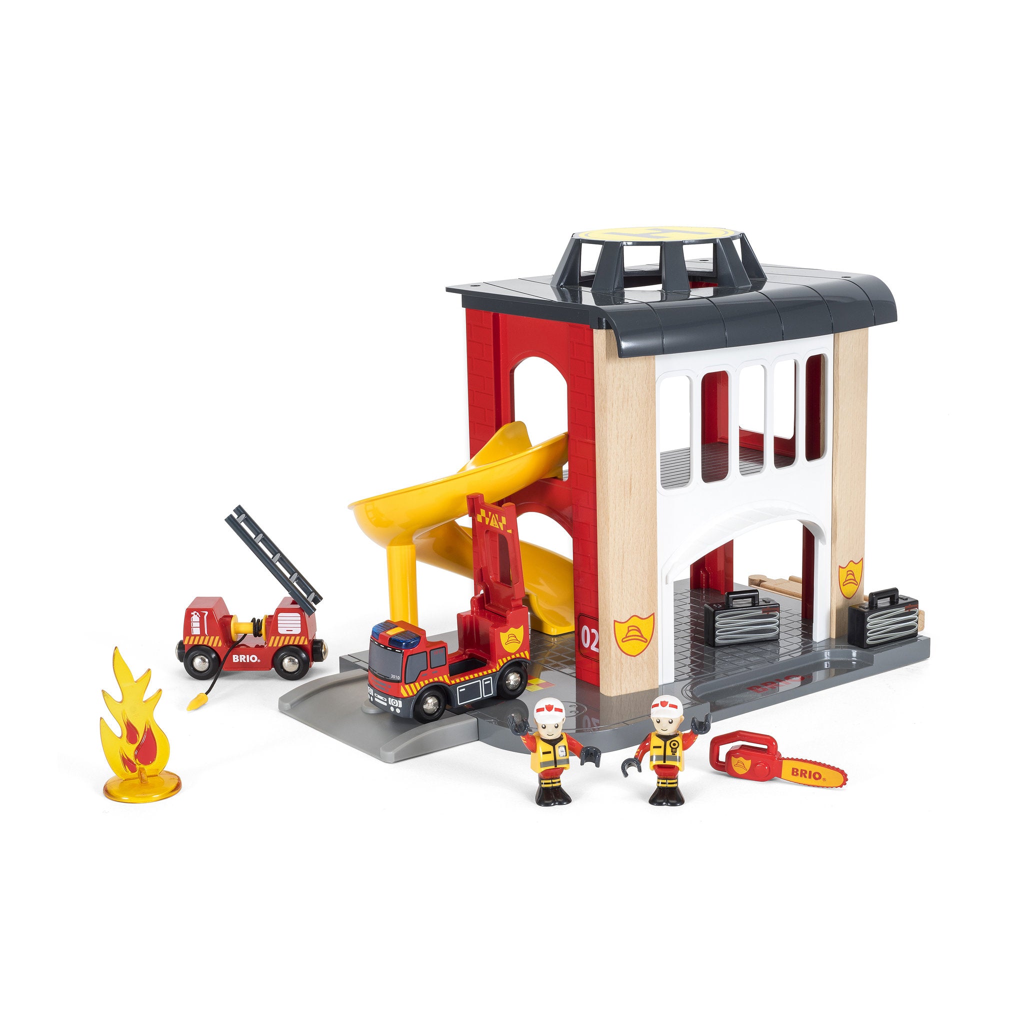 BRIO World Destination Fire Station 12 Pieces