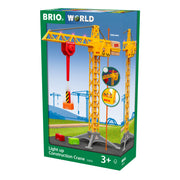 BRIO World Construction Crane with Lights 5 Pieces