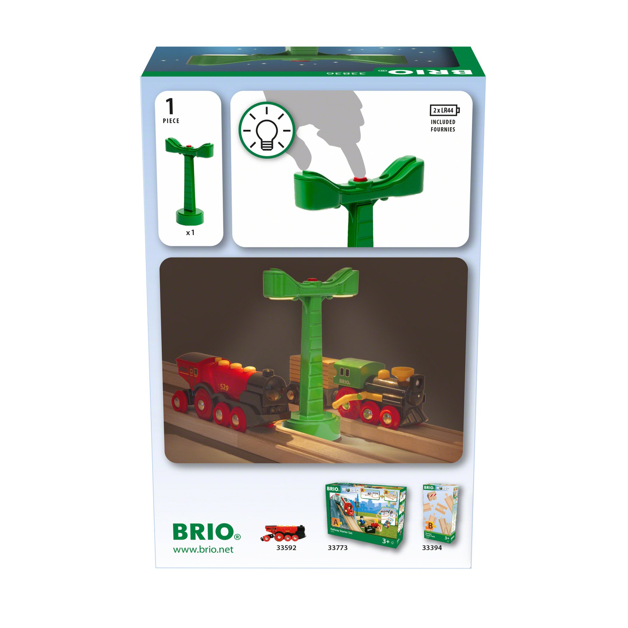 BRIO World Railway Light Track Accessory