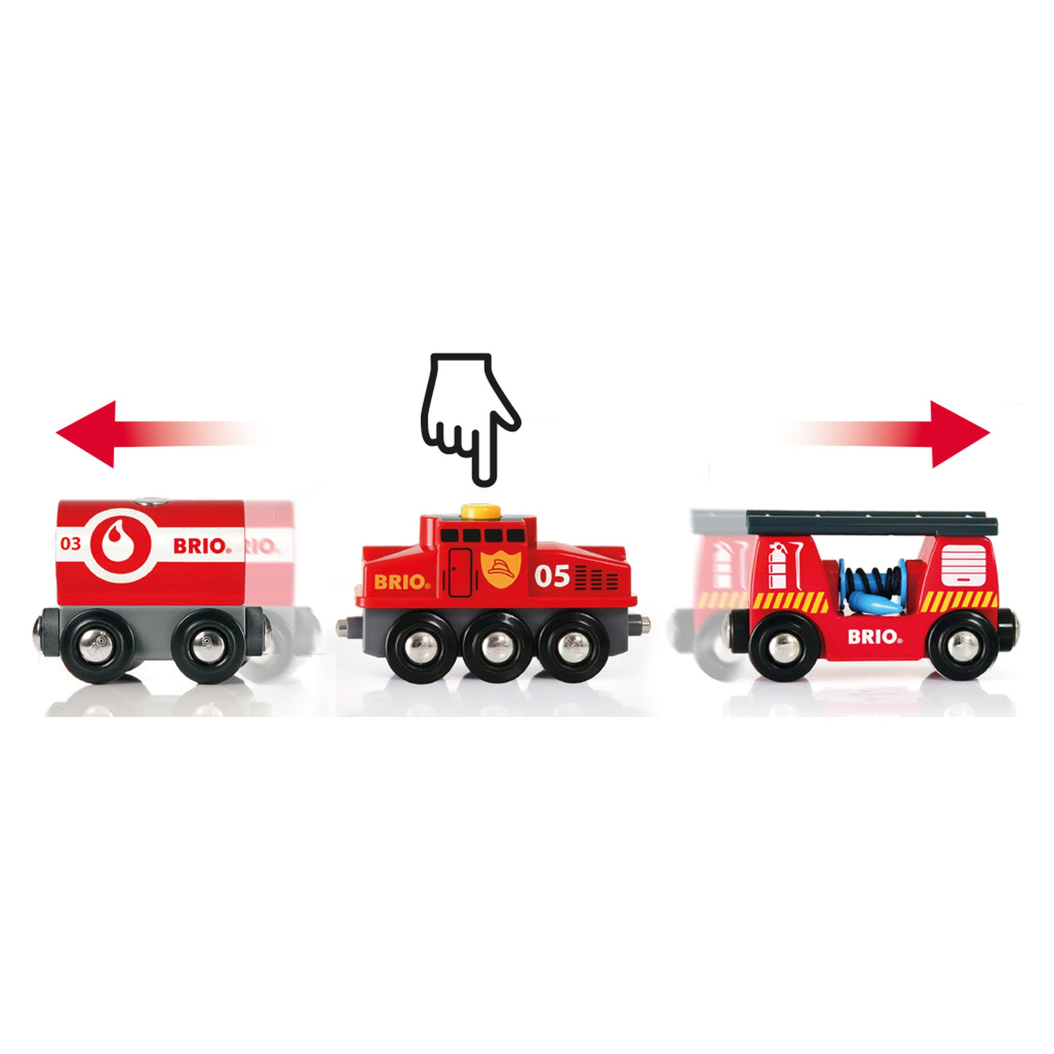 BRIO World Rescue Firefighting Train Set 4 Pieces
