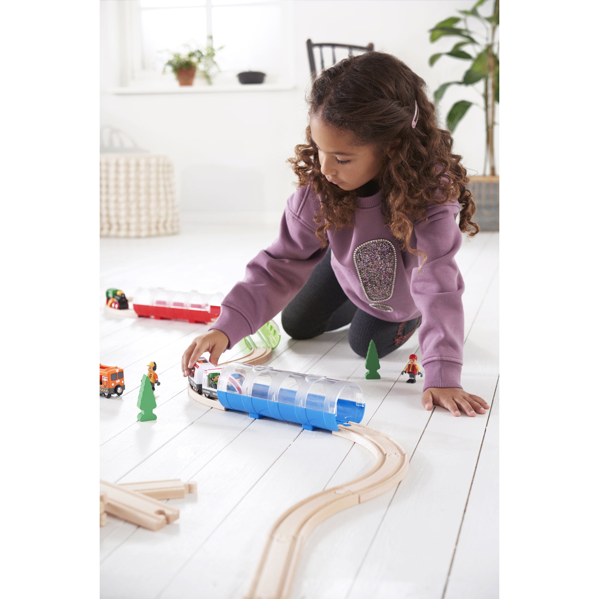 BRIO World Train Tunnel & Steam Train 3 Pieces