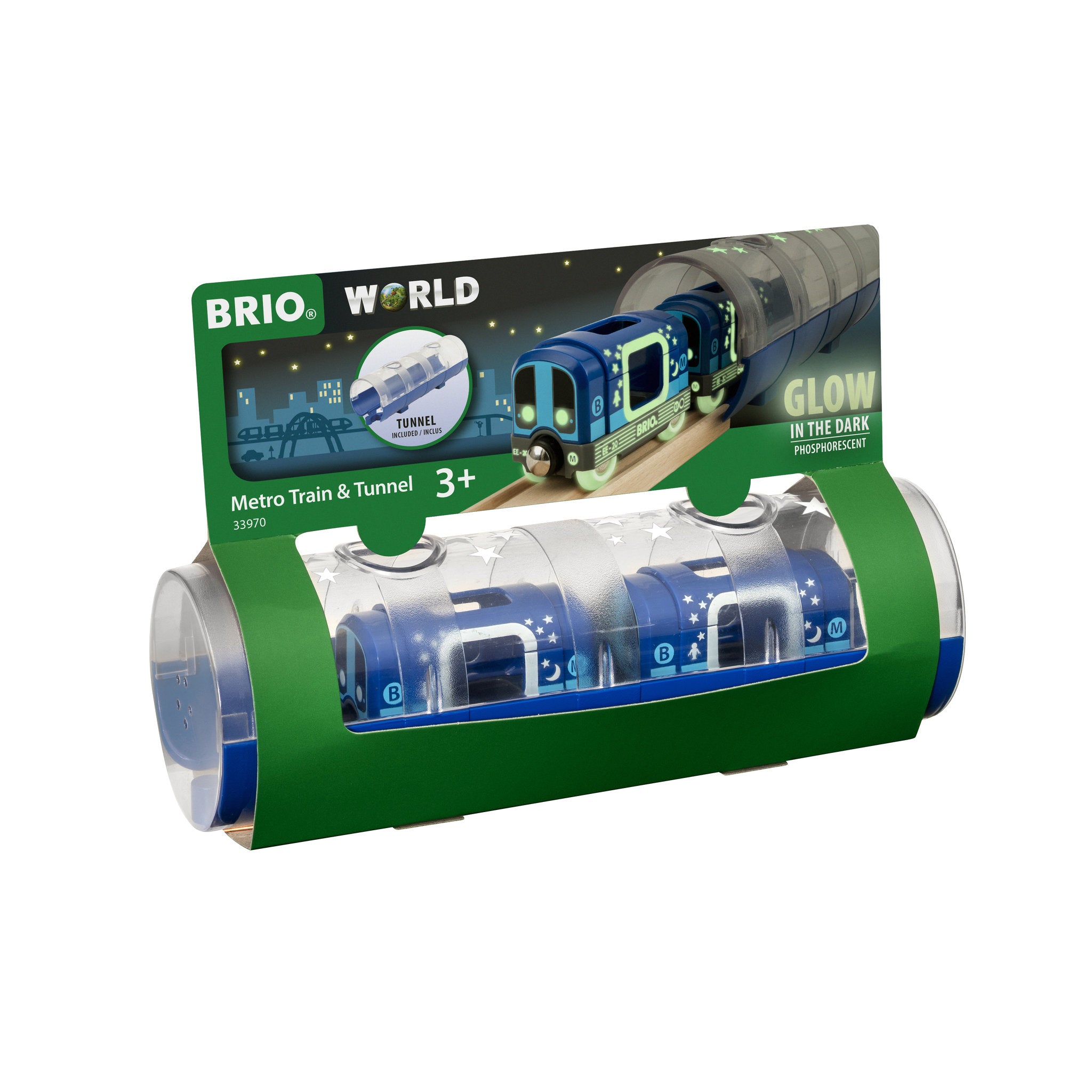 BRIO World  Train Metro Train & Tunnel 3 Pieces