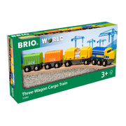 BRIO World  Train Three Wagon Cargo Train 7 Pieces