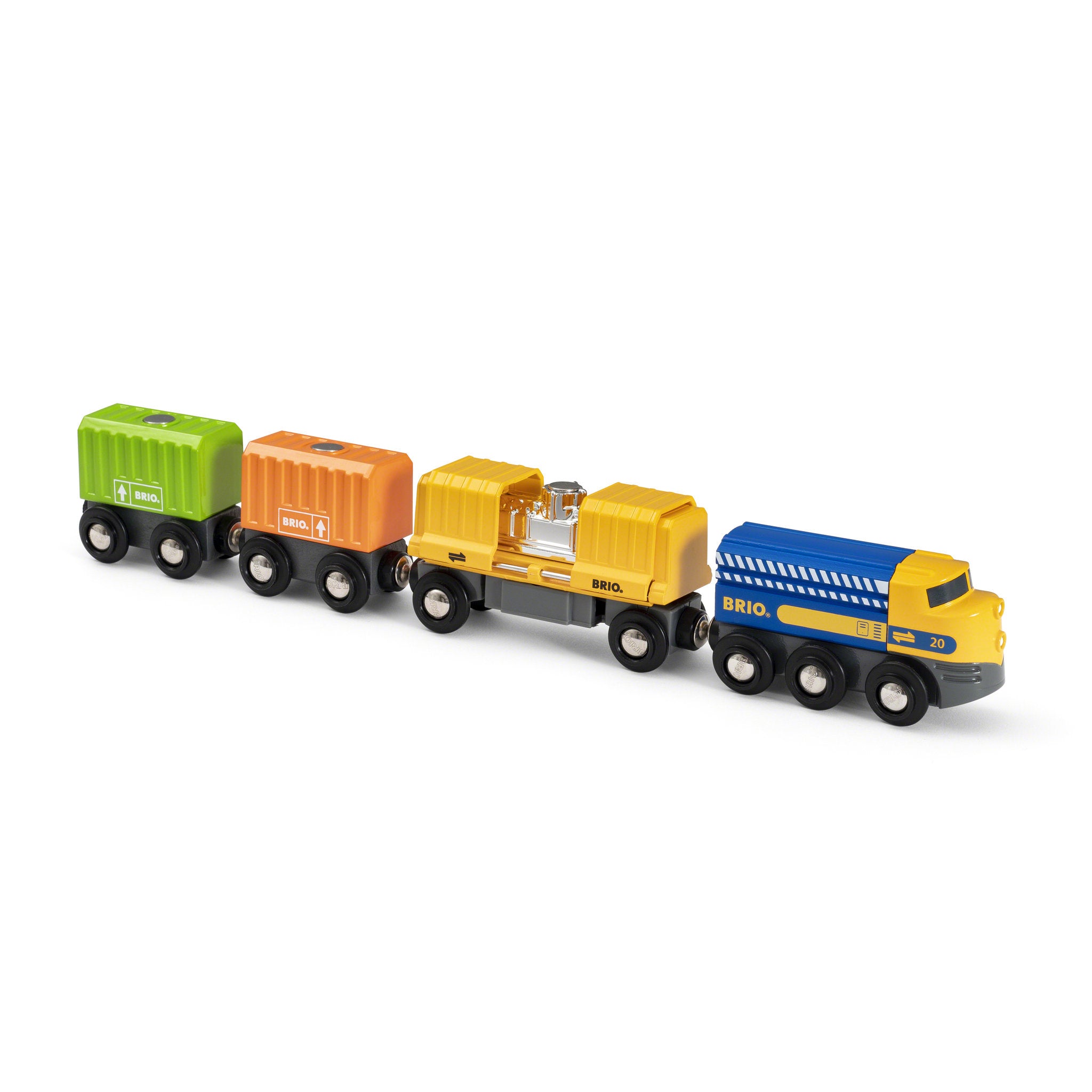 BRIO World  Train Three Wagon Cargo Train 7 Pieces