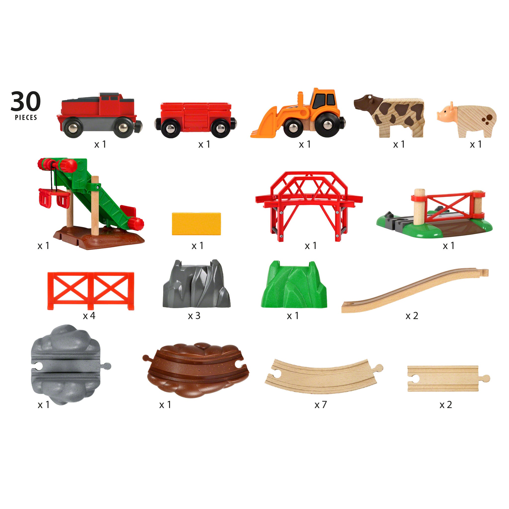 BRIO World  Set Animal Farm Set 30 Pieces