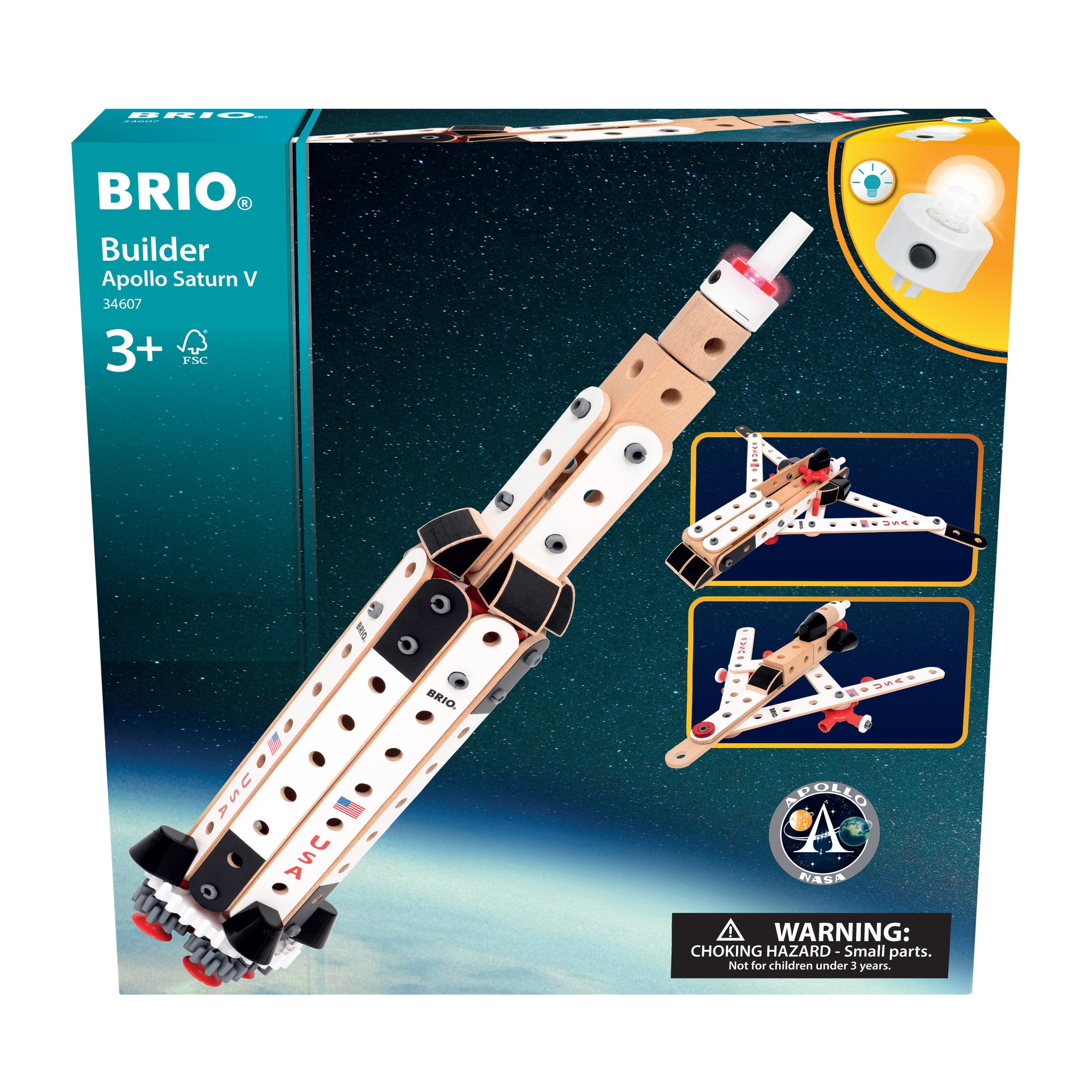 BRIO Builder Apollo Saturn V Space Set 91 Pieces