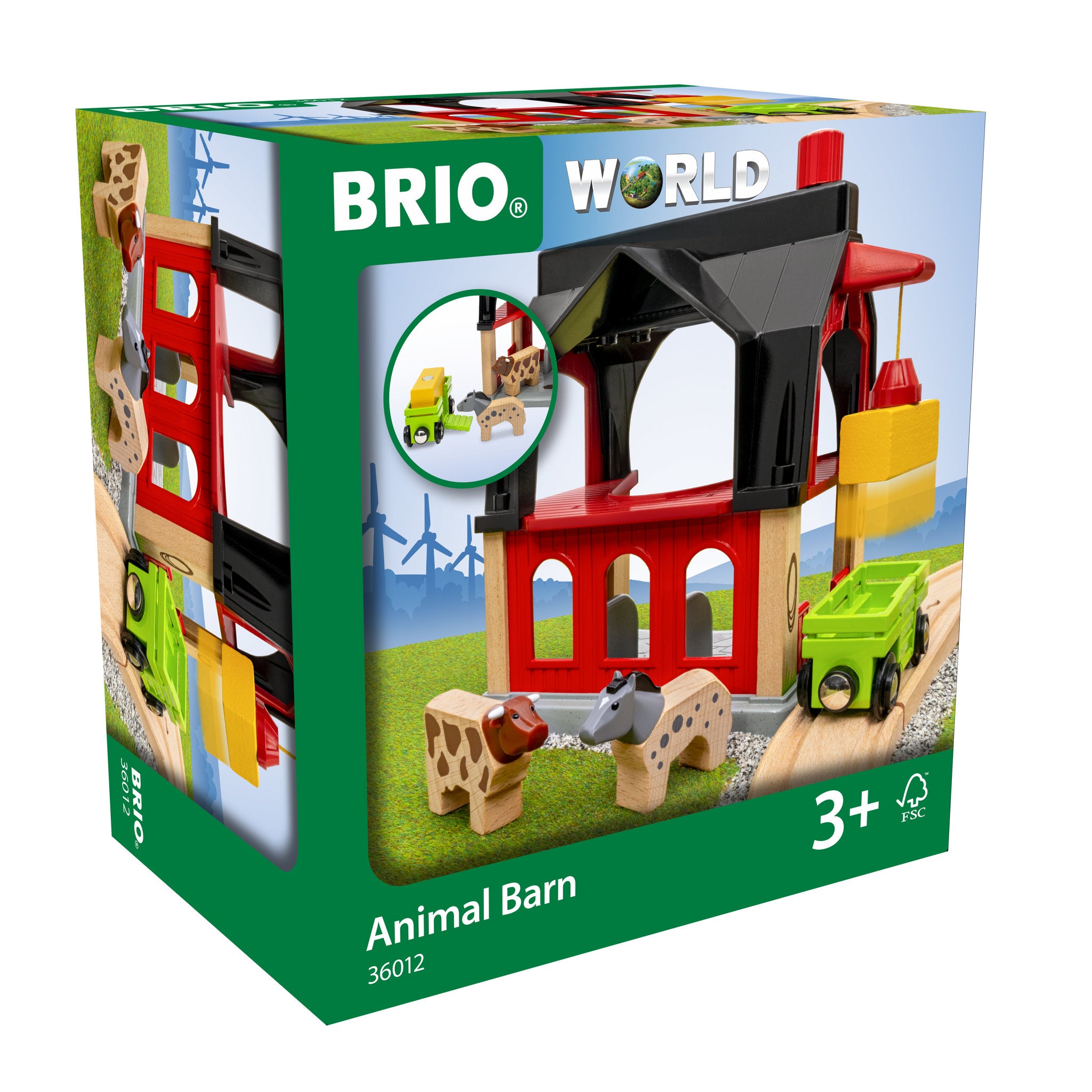 BRIO World Animal Barn 6 Pieces