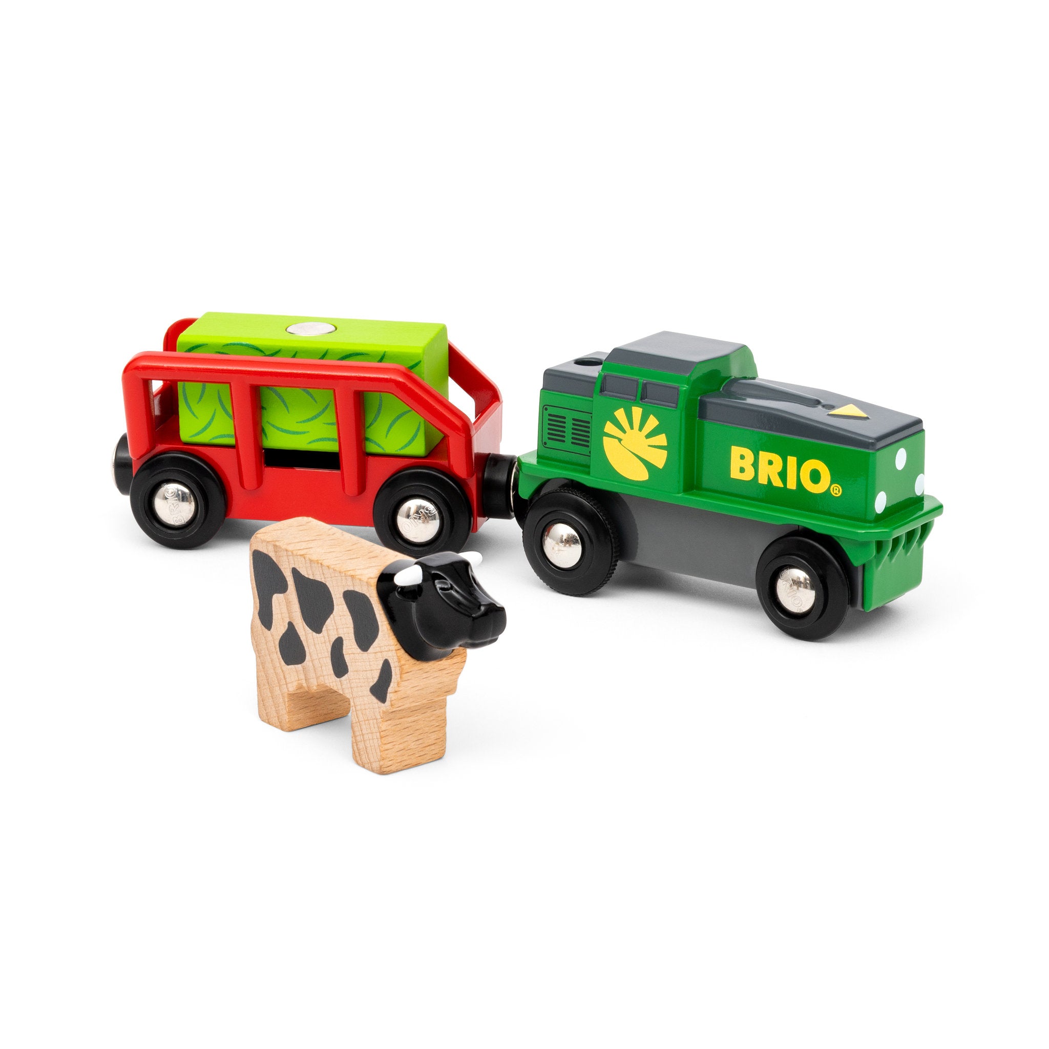 BRIO World Farm Battery Train 4 Piece Set