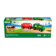 BRIO World Farm Battery Train 4 Piece Set