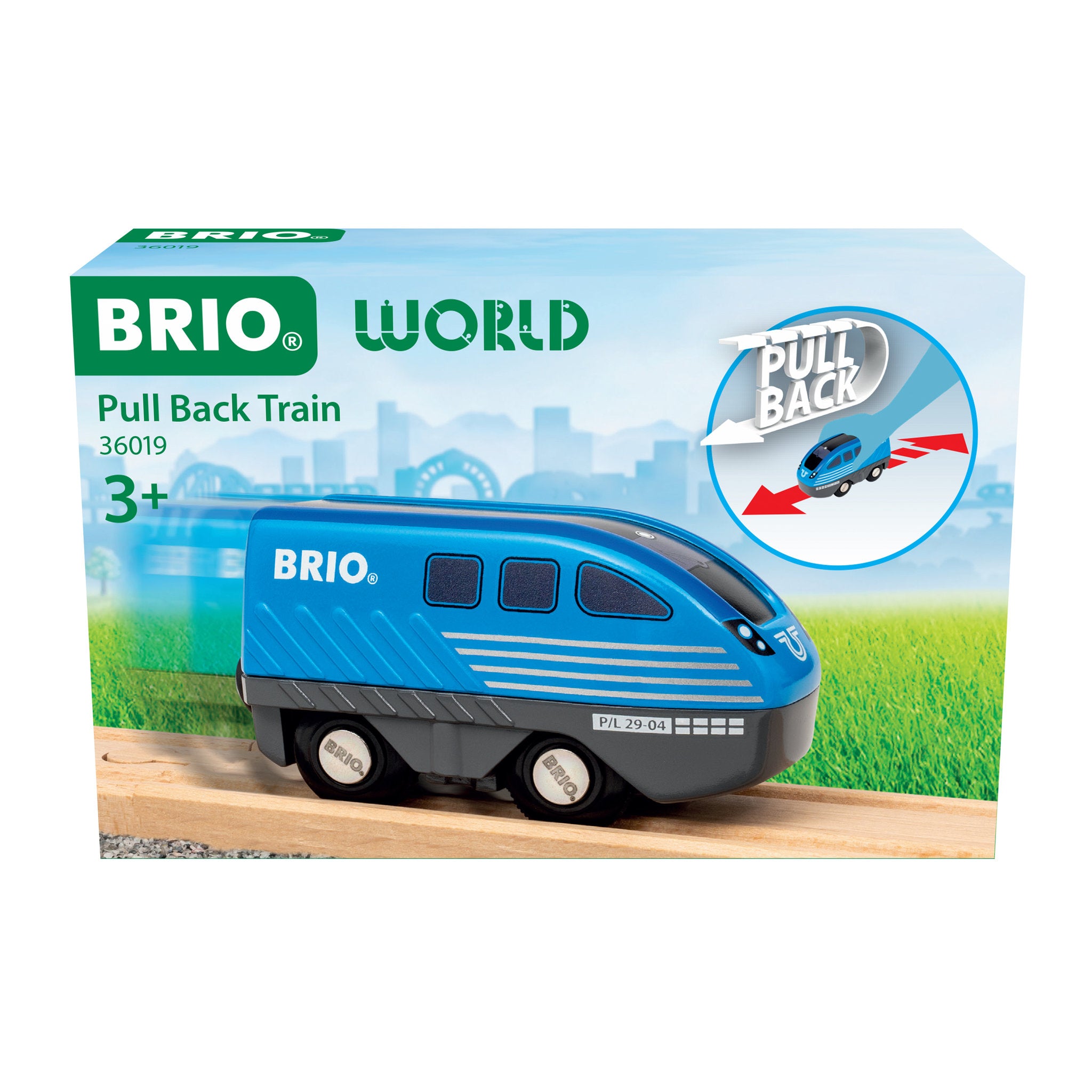 BRIO World Pull Back Train Set