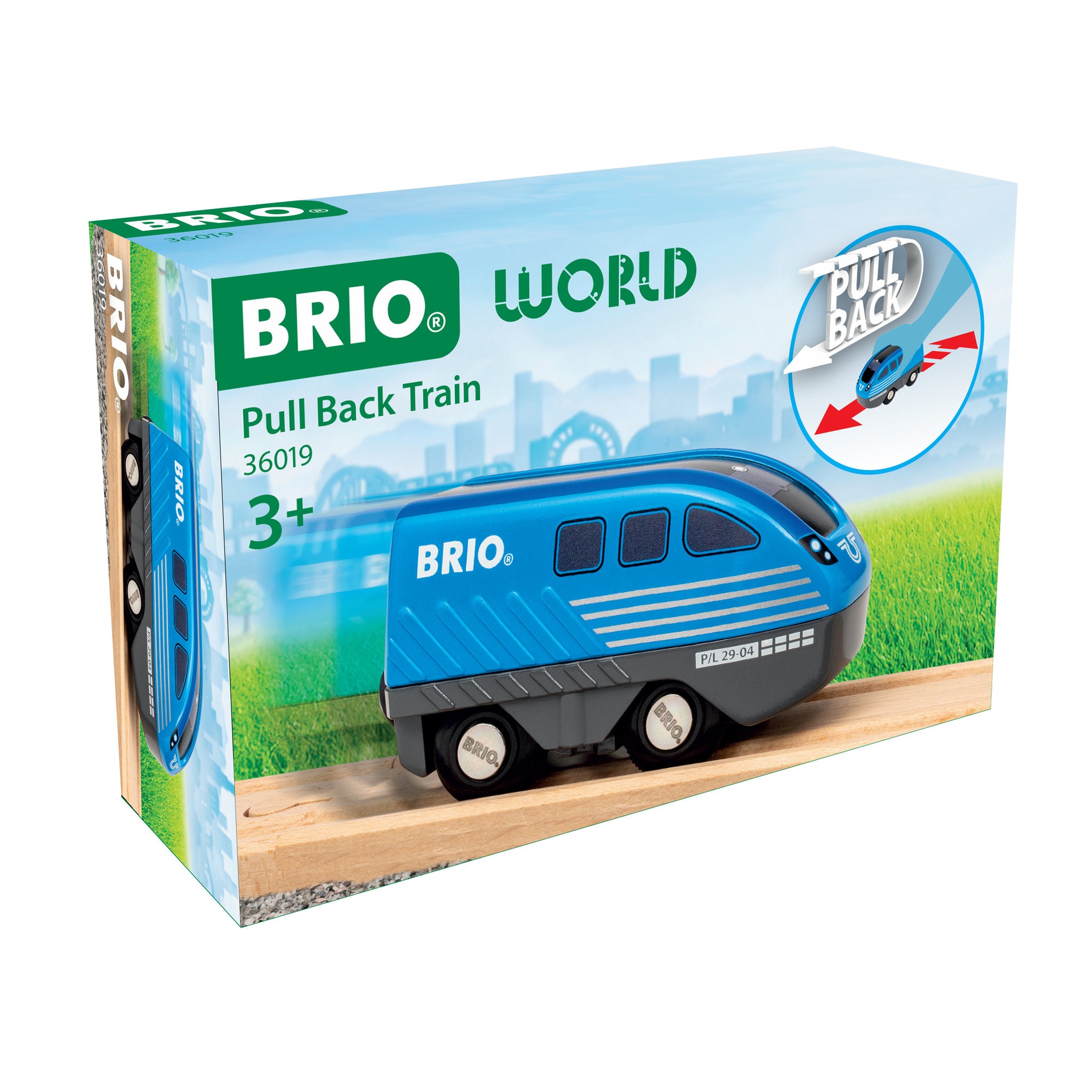 BRIO World Pull Back Train Set