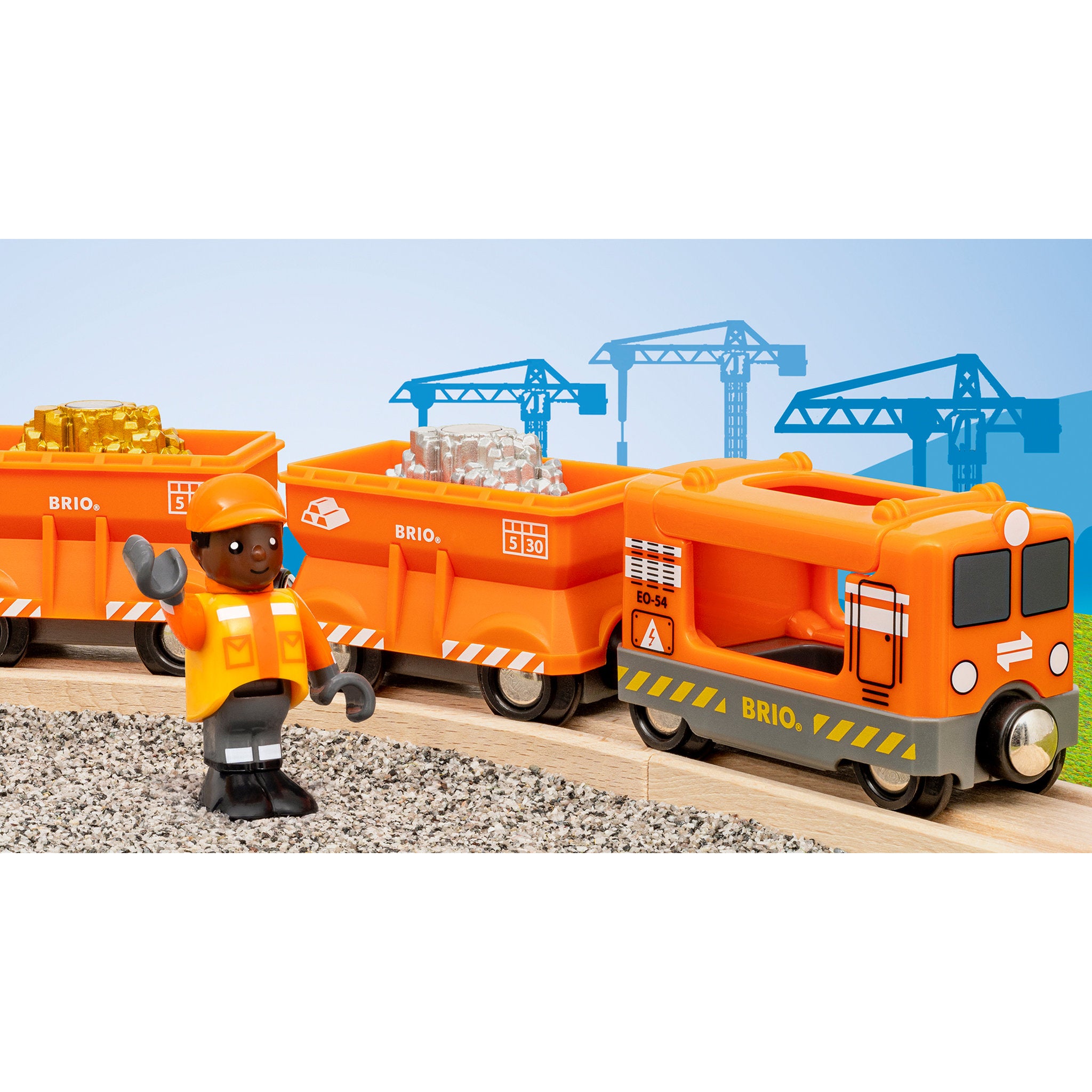 BRIO World Gold Cargo Train 6 Piece Set