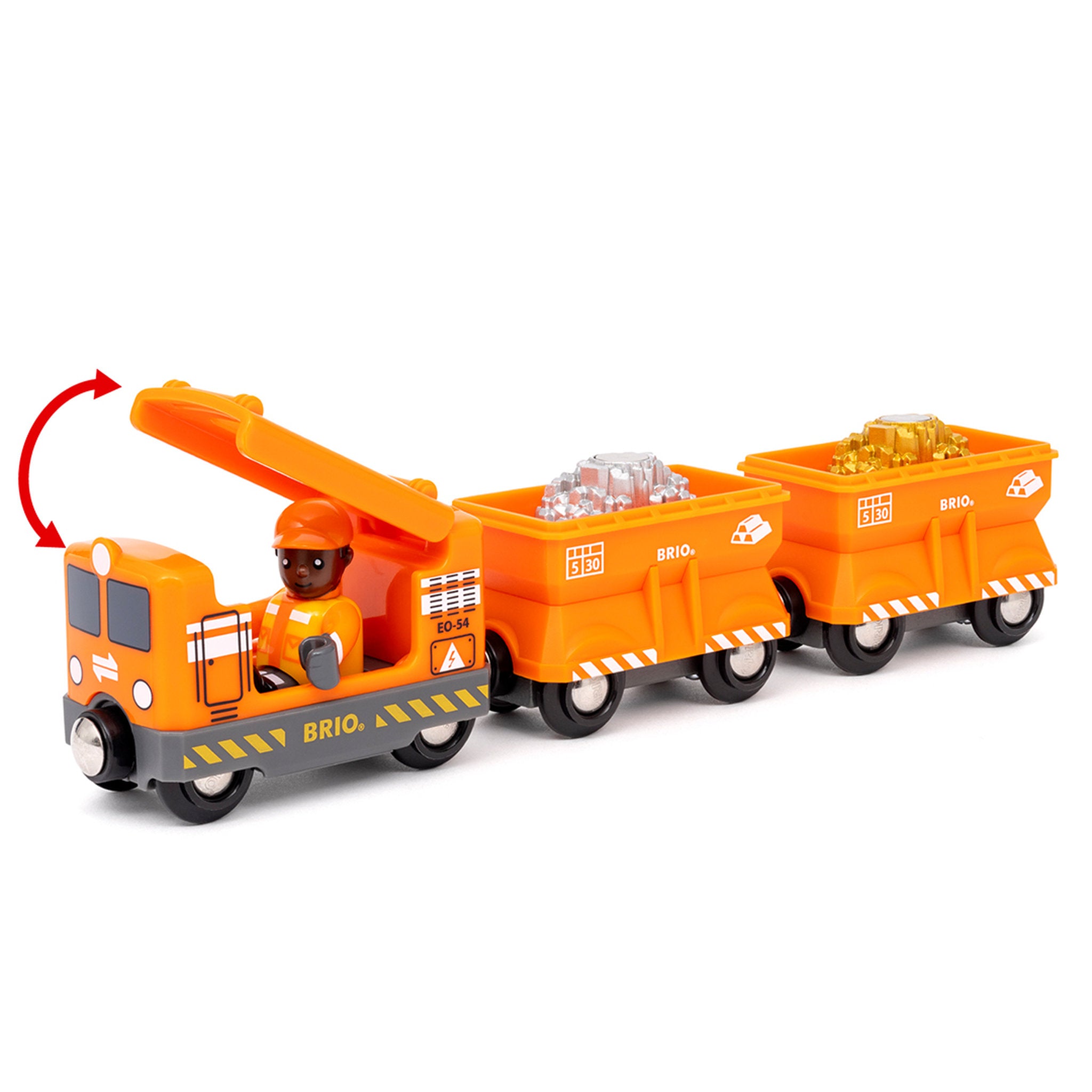 BRIO World Gold Cargo Train 6 Piece Set