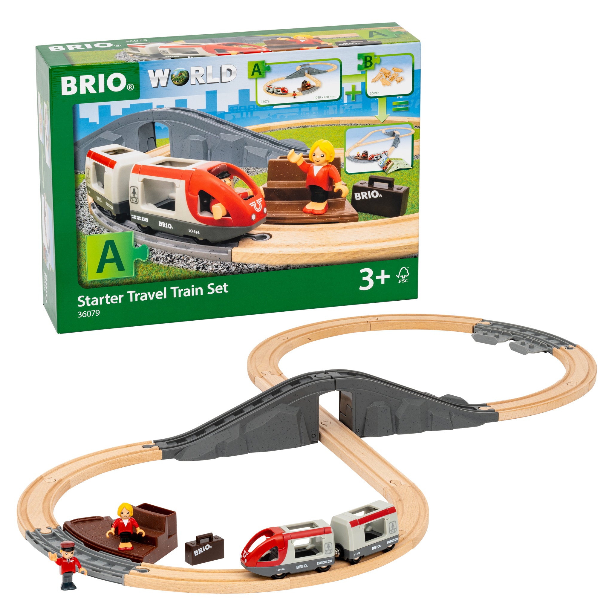 BRIO World Starter Travel Train Set 22 Piece Set