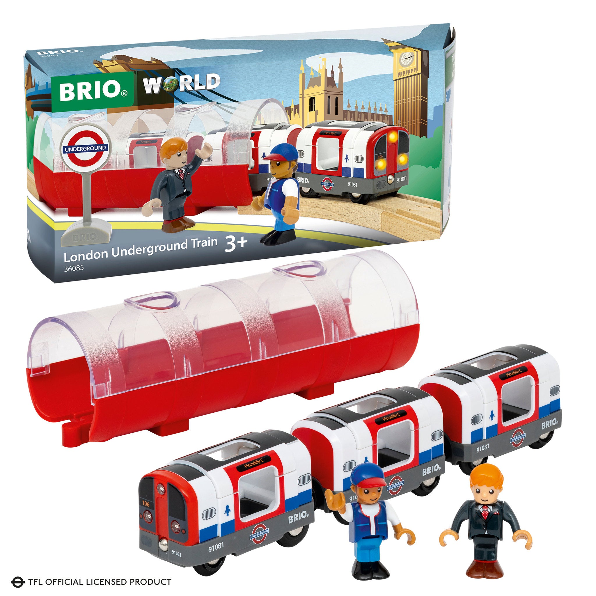 BRIO World London Underground Train 7 Piece Set